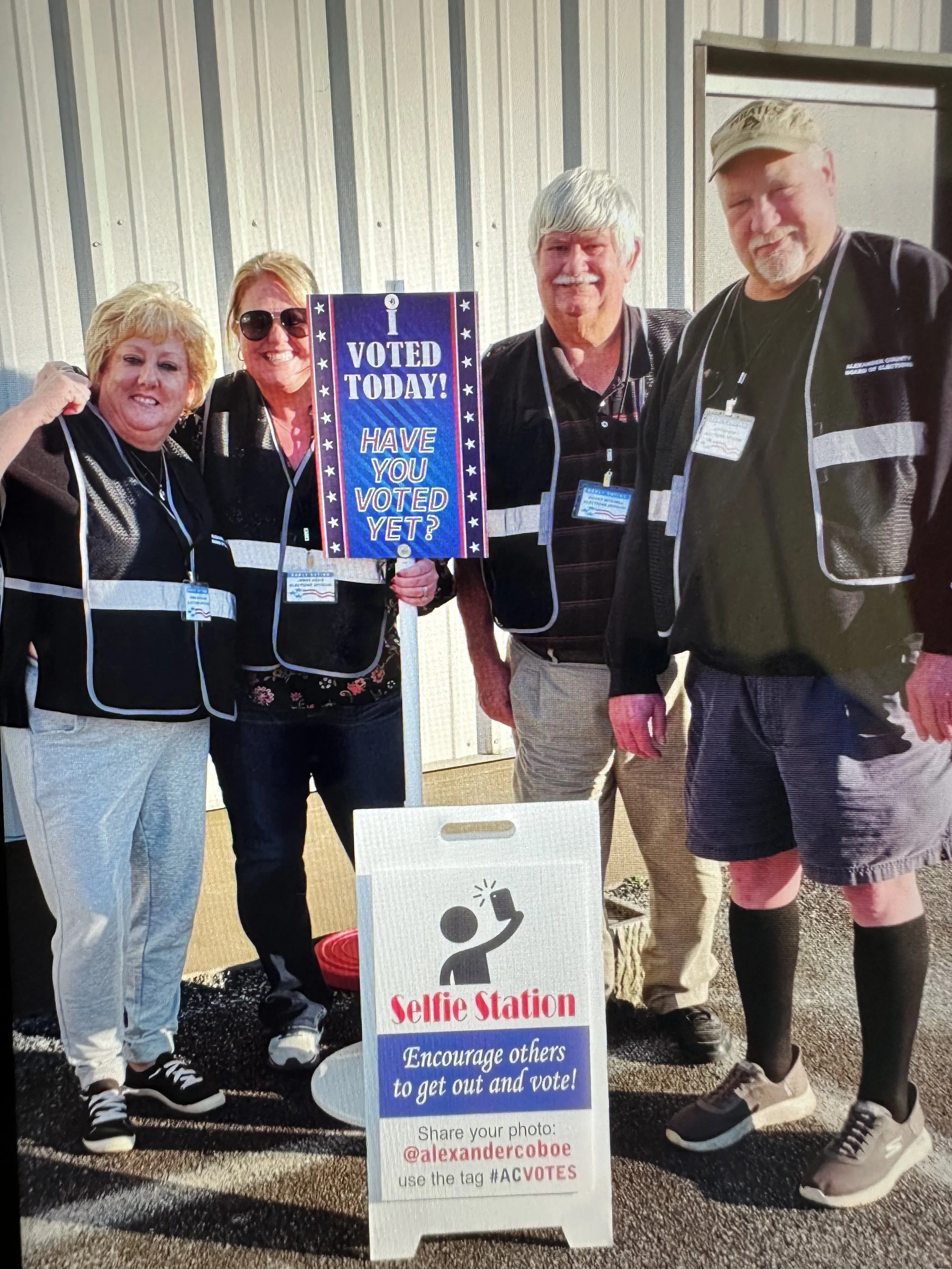 Alexander County elections crew during primary season