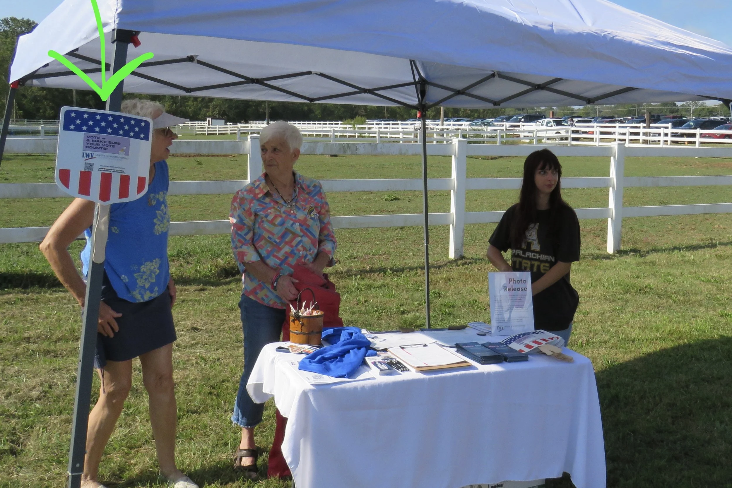 When all the signage ended up at another event!    