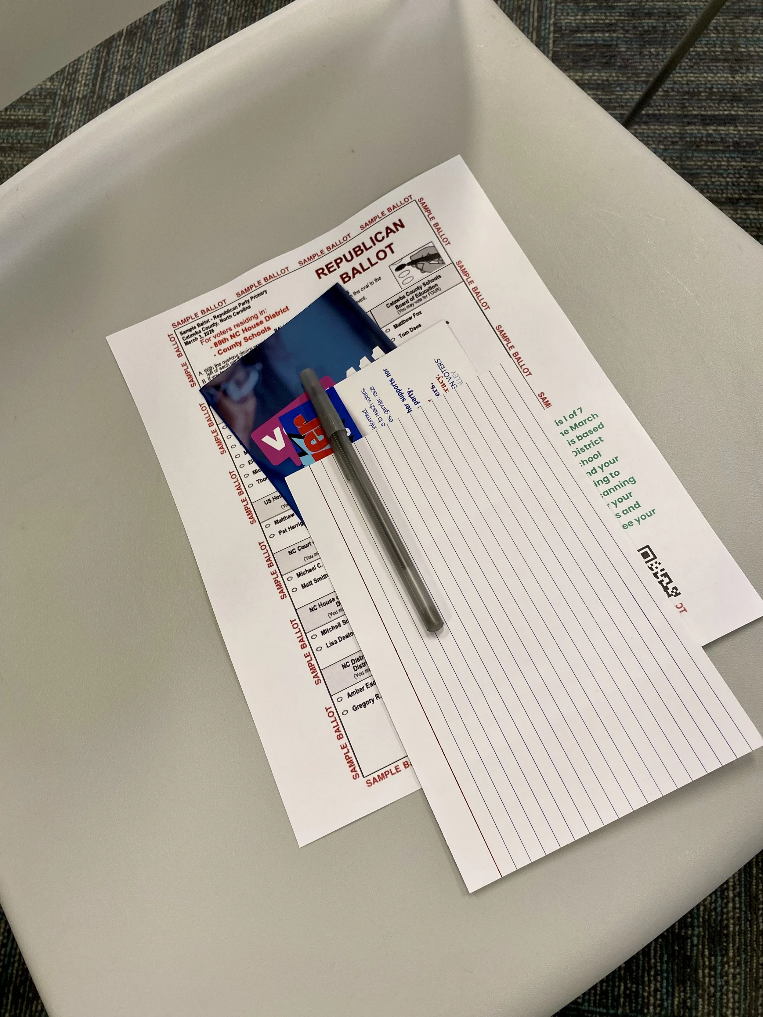 Each attendee found these at their seat.