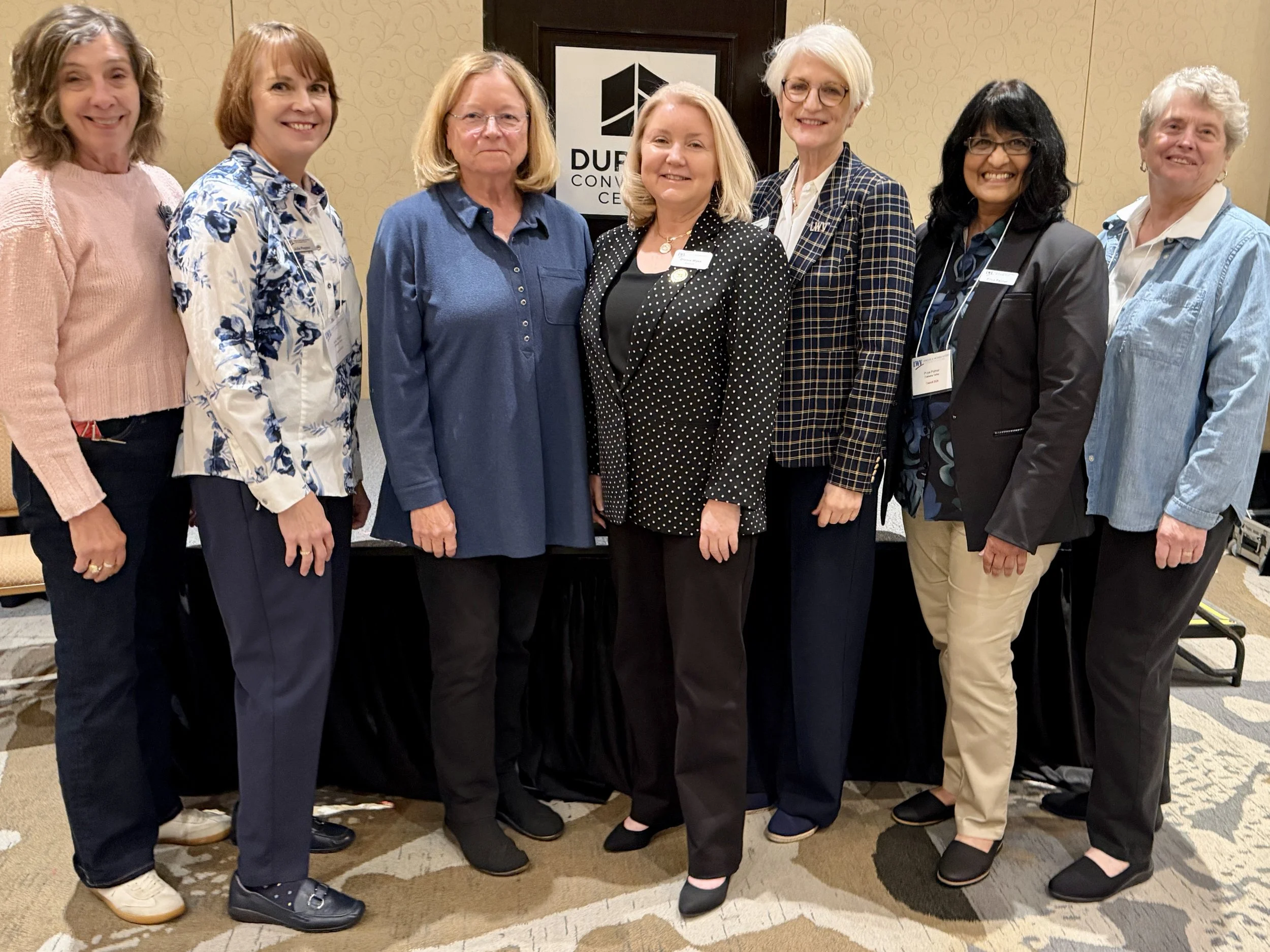 Cindy, Julie, Ginger, Dianna, Jennifer, Priya and Linda.