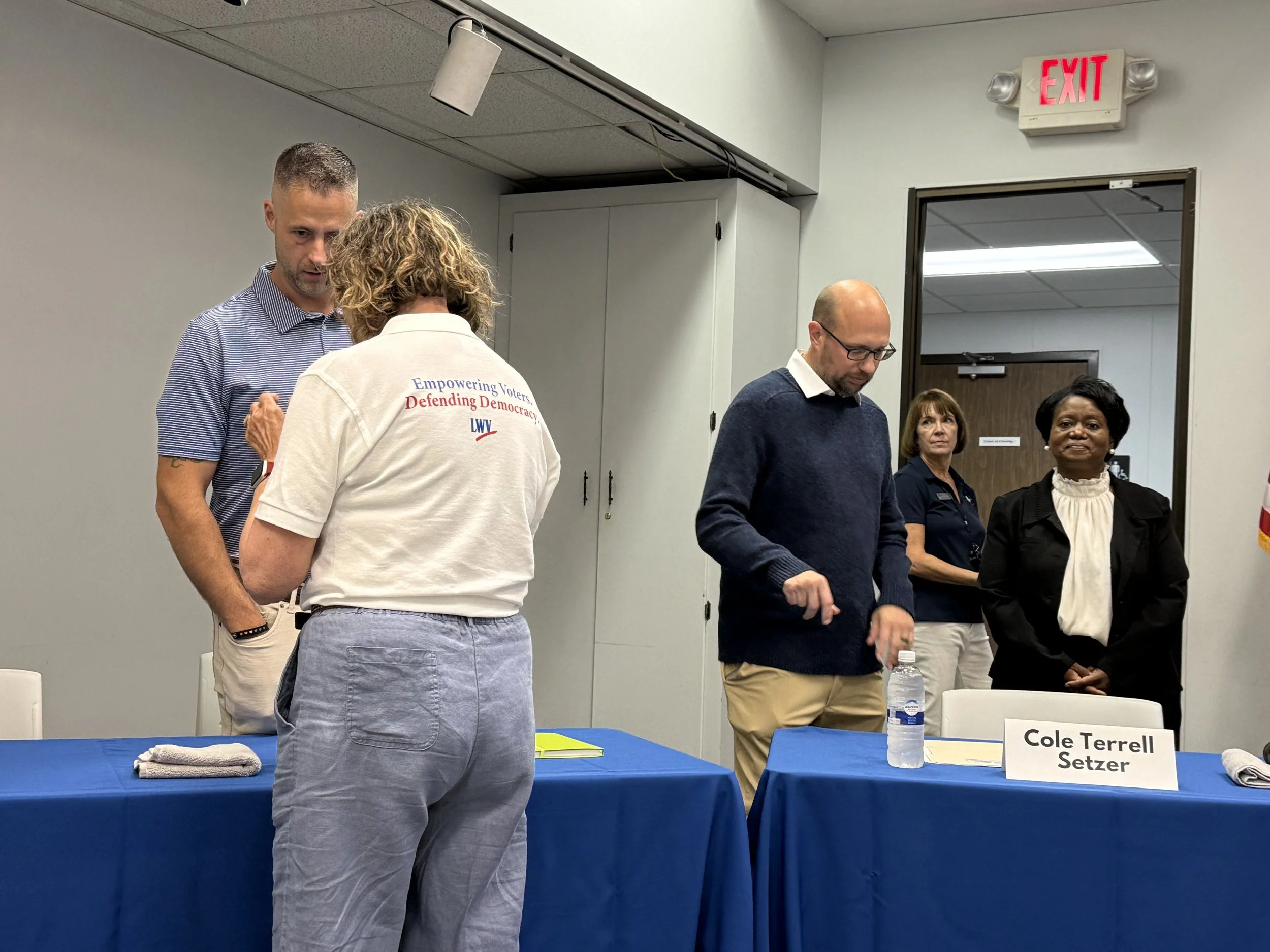 Mic checks for all candidates