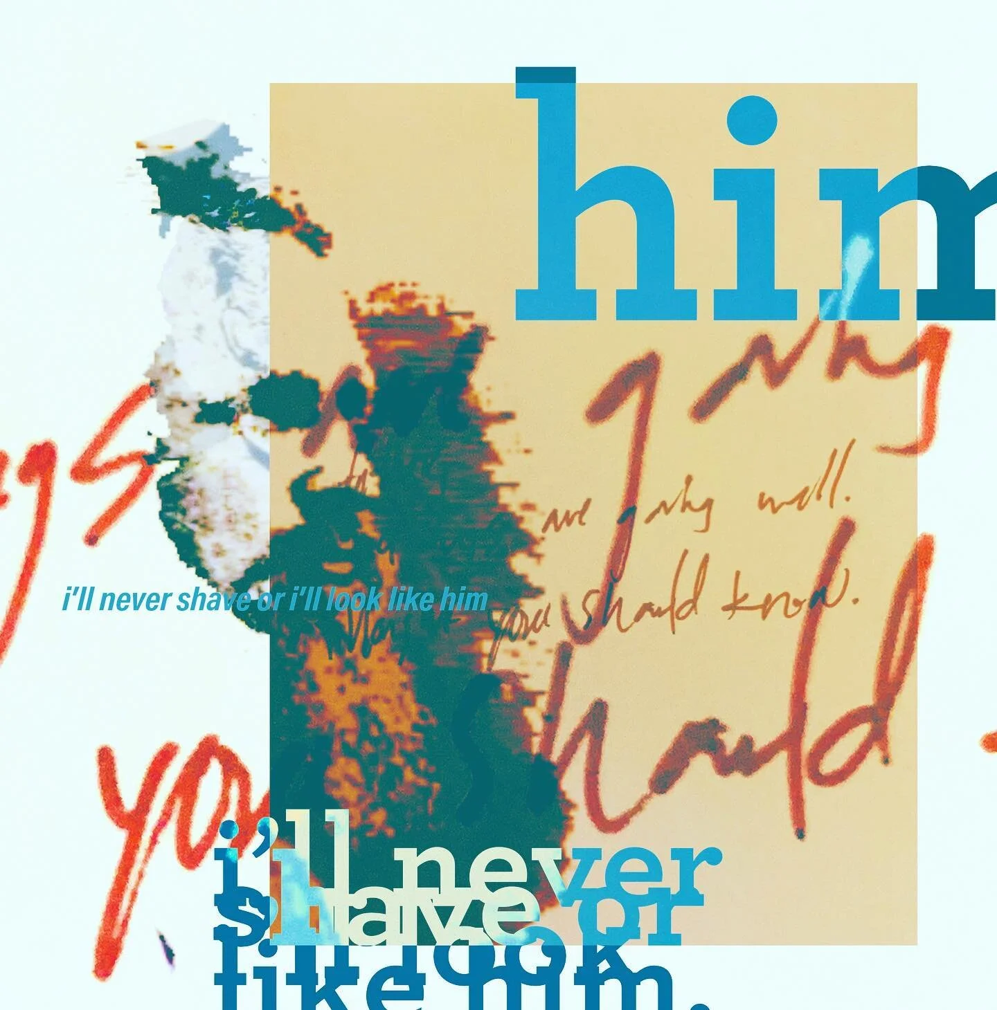 I&rsquo;ll never shave or I&rsquo;ll look like him. [92/100]

#typography #graphicdesign #storytelling #8wordstory #8wordstorychallenge #design8words #storytellingart #100daychallenge #100dayproject #experimentaltypography #experimentaldesign