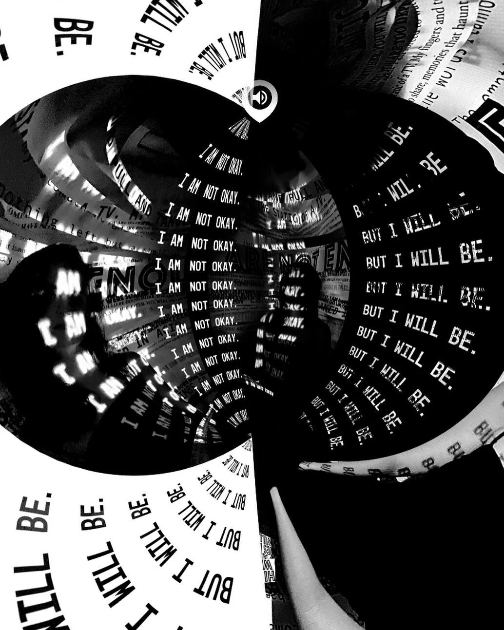 thesis view 5 - self doubt 

#graphicdesign #graphicdesigner #experimentaldesign #environmentaldesign #projection #exhibitiondesign #typography #expressivedesign #mentalhealthawareness #selfdoubt