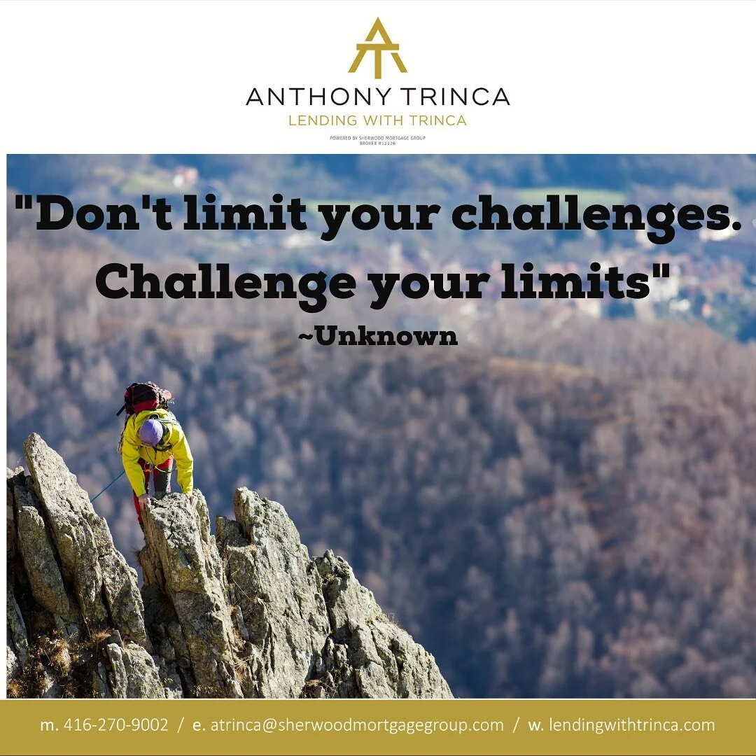 What&rsquo;s your biggest challenge?
.
.
.
Anthony Trinca
Mortgage Agent
Sherwood Mortgage Group #12176
416-270-9002
Atrinca@sherwoodmortgagegroup.com

#sherwoodmortgagegroup #mortgageagent #realtors #bankers #self-employed #lendingwithtrinca #royall