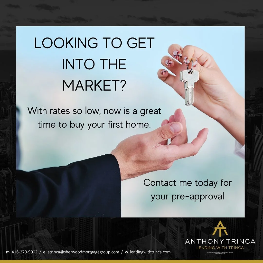 Looking to get into the 🔥 market!
.
.
.
Anthony Trinca
Mortgage Agent
Sherwood Mortgage Group #12176
416-270-9002
Atrinca@sherwoodmortgagegroup.com

#sherwoodmortgagegroup #mortgageagent #realtors #bankers #self-employed #lendingwithtrinca #royallep