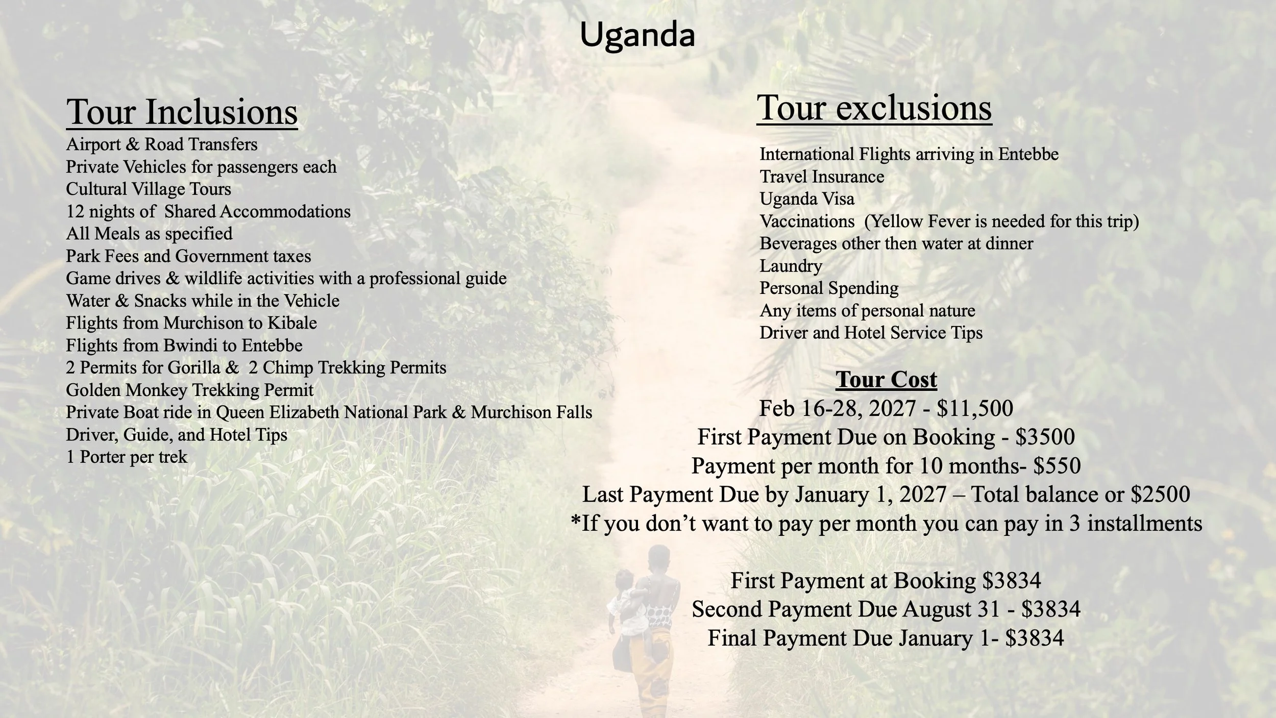 Uganda Gorilla US Group Tours - RW Safaris 