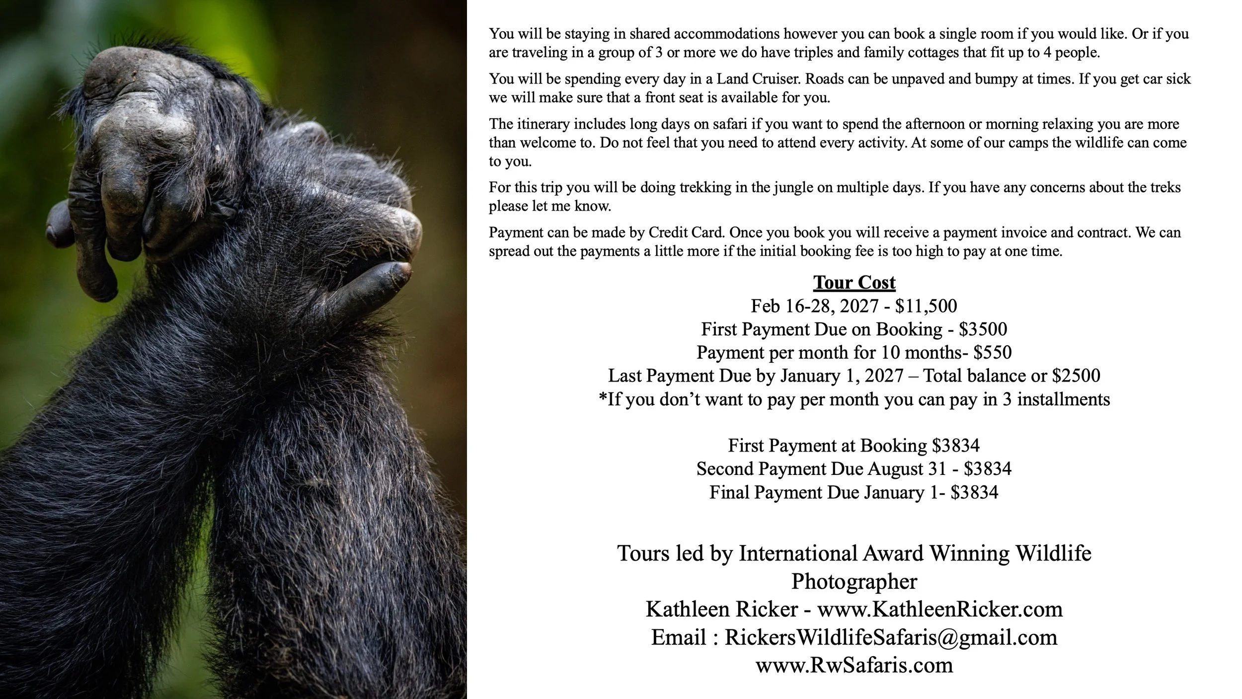 Uganda Gorilla US Group Tours - RW Safaris 