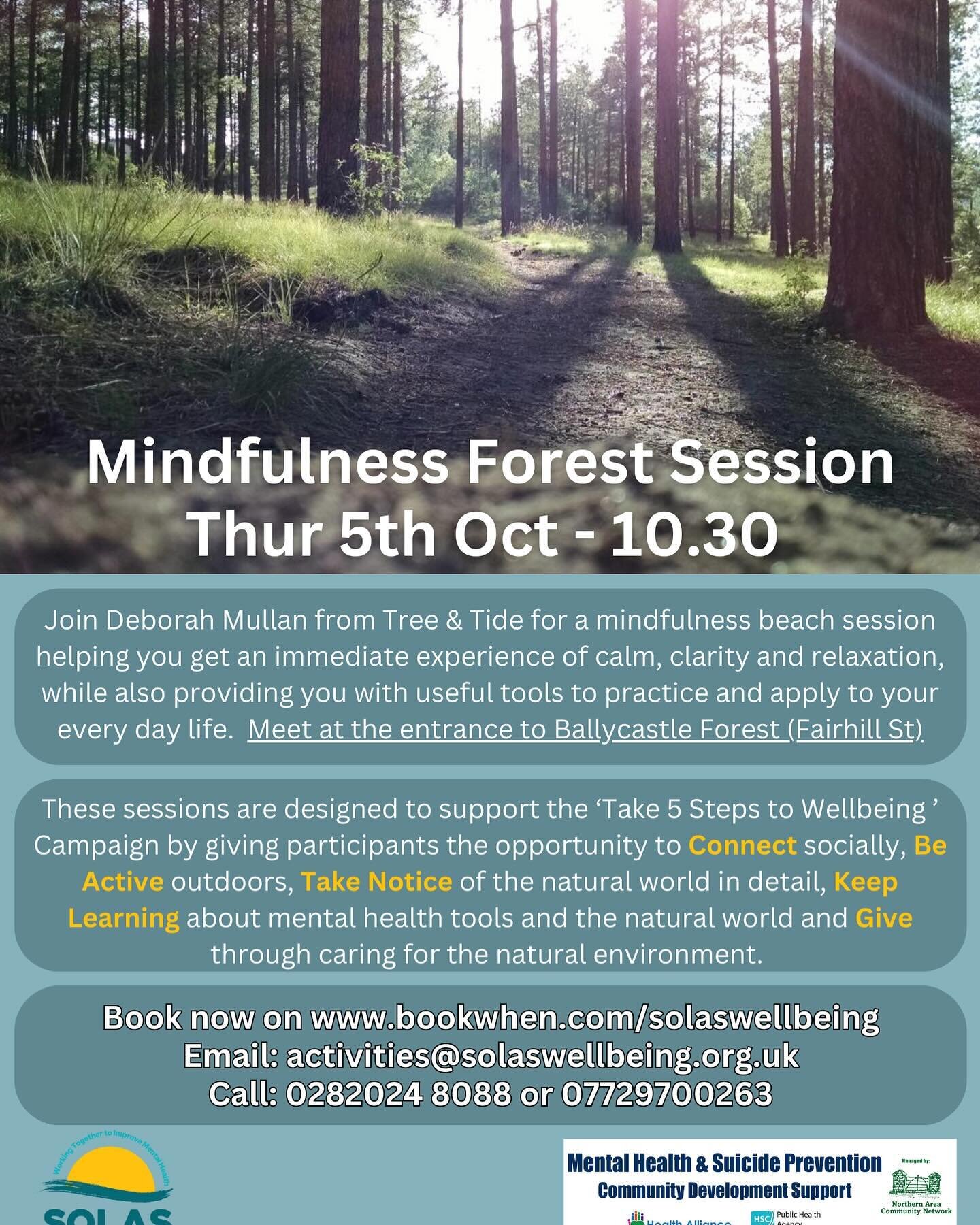 If you are around the North Coast and need to catch your breath in the whirl of Autumn busyness then this is for you!
Join me in Ballycastle Forest for an immersive and restful experience of nature this Thursday- booking details above. 🌲🌳🍁
#forest