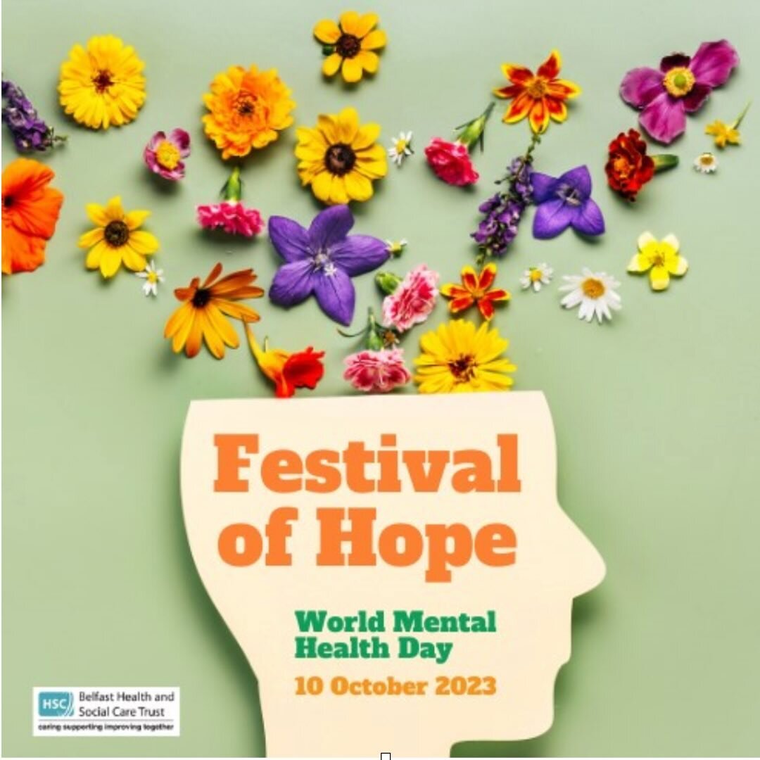 Join  me at the Festival of Hope to mark World Mental health day on 10th October! 
I&rsquo;ll be kicking of the morning with a session all about the many ways nature can be good for us and how to get more of it.
The event has been organised by Belfas