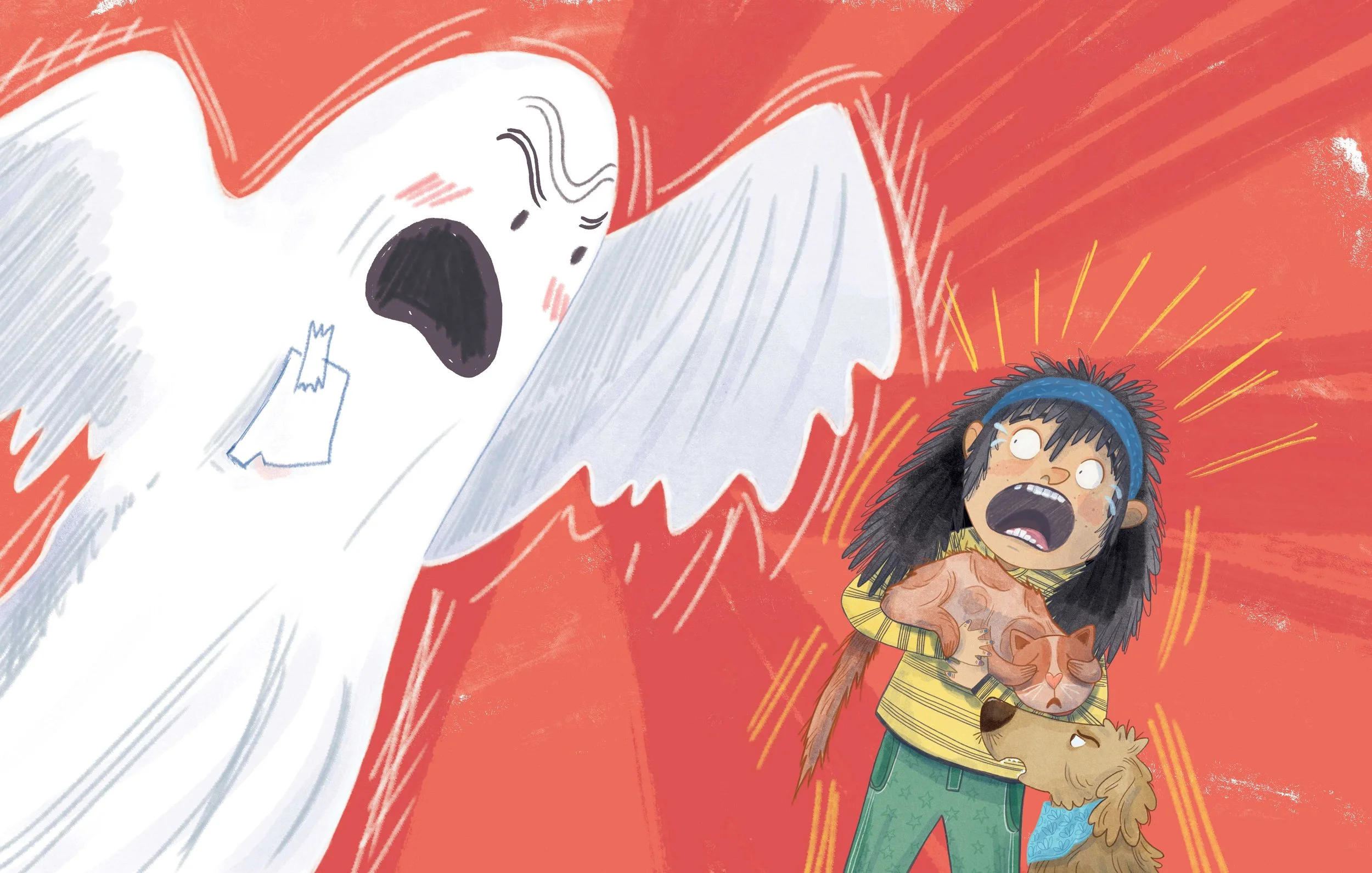 Ghostly. Digital illustration