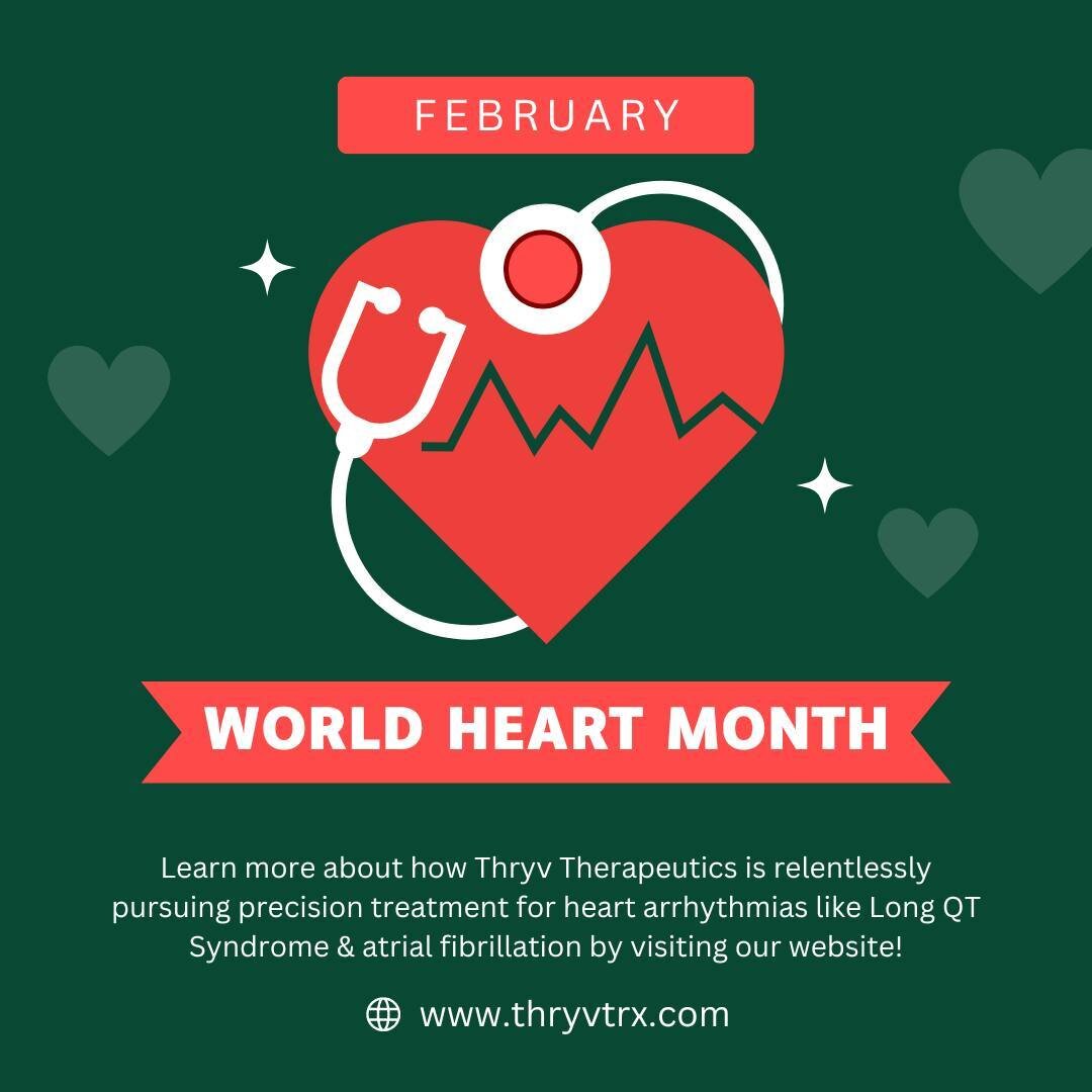February marks World Heart Month, urging everyone to prioritize their cardiovascular health. At Thryv, our commitment is unwavering as we strive to advance treatments for heart arrhythmias, including Long QT Syndrome and atrial fibrillation. Explore 