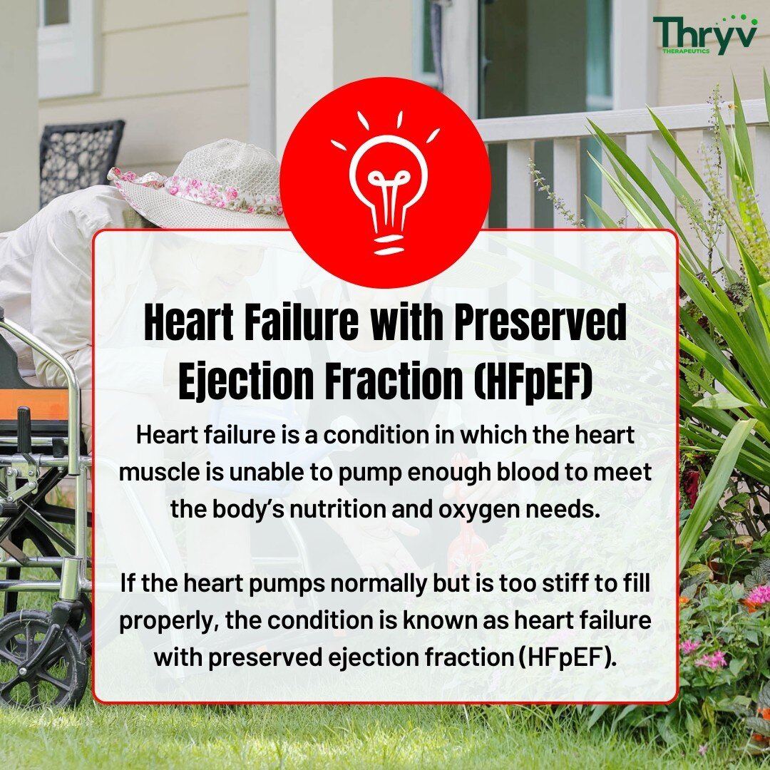 This week is Heart Failure Awareness Week! Did you know that Thryv Therapeutics is currently conducting preclinical studies in animal models of Heart Failure with Preserved Ejection Fraction (HFpEF) to evaluate the effect of our SGK1 inhibitors? Lear