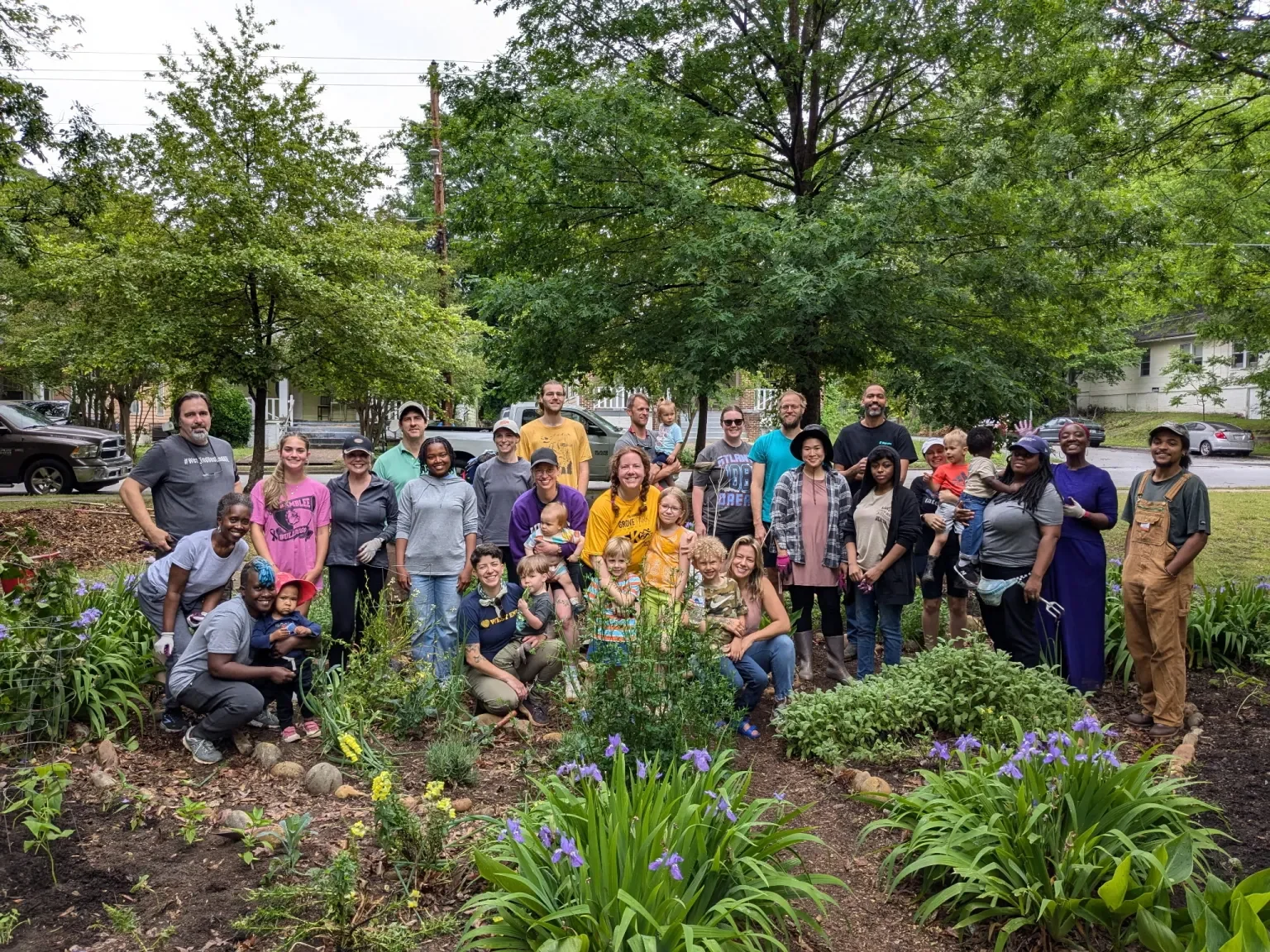 Rose Circle Park Planting