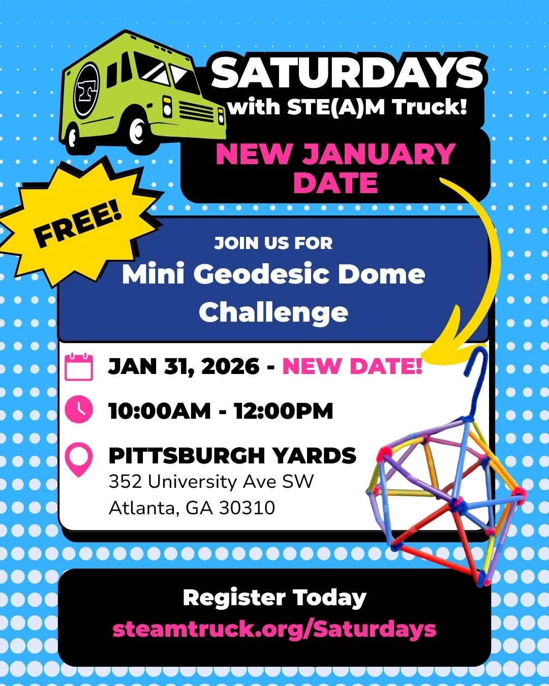 STEAM Truck: Mini Geodesic Dome Challenge