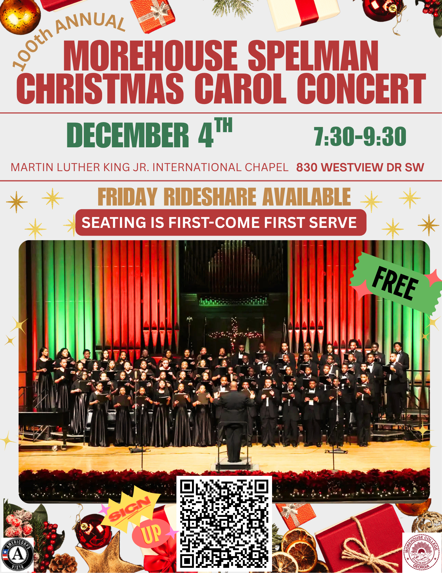 Spelman-Morehouse Christmas Concert. NPU-T GROUP OUTING!