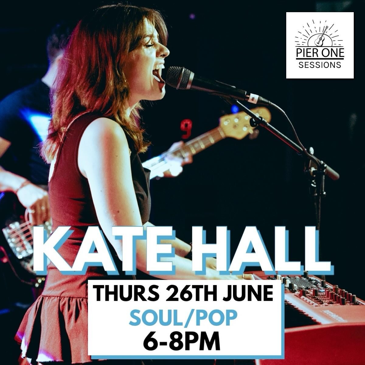 🎶 LIVE MUSIC THURSDAYS 🎶
Hi everyone! I’m Kate Hall, founder of Pier One Sessions, and I’m so excited to be back this Thursday - almost a year to the day since it all began! It’s been a wild, beautiful year and I can’t wait