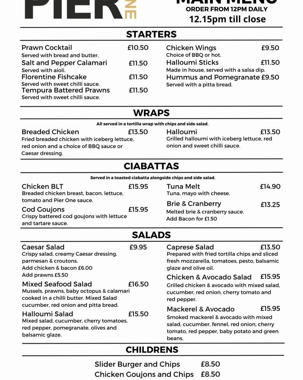 🌞Savour Summer at Pier One! 🌊
Have you seen our Summer 2025 Menu!? It’s bursting with fresh flavours, seaside classics, and bold new favourites!
🍤 Dig into Salt & Pepper Calamari or Tempura Battered Prawns
🥪 Craving comfort? Try our C