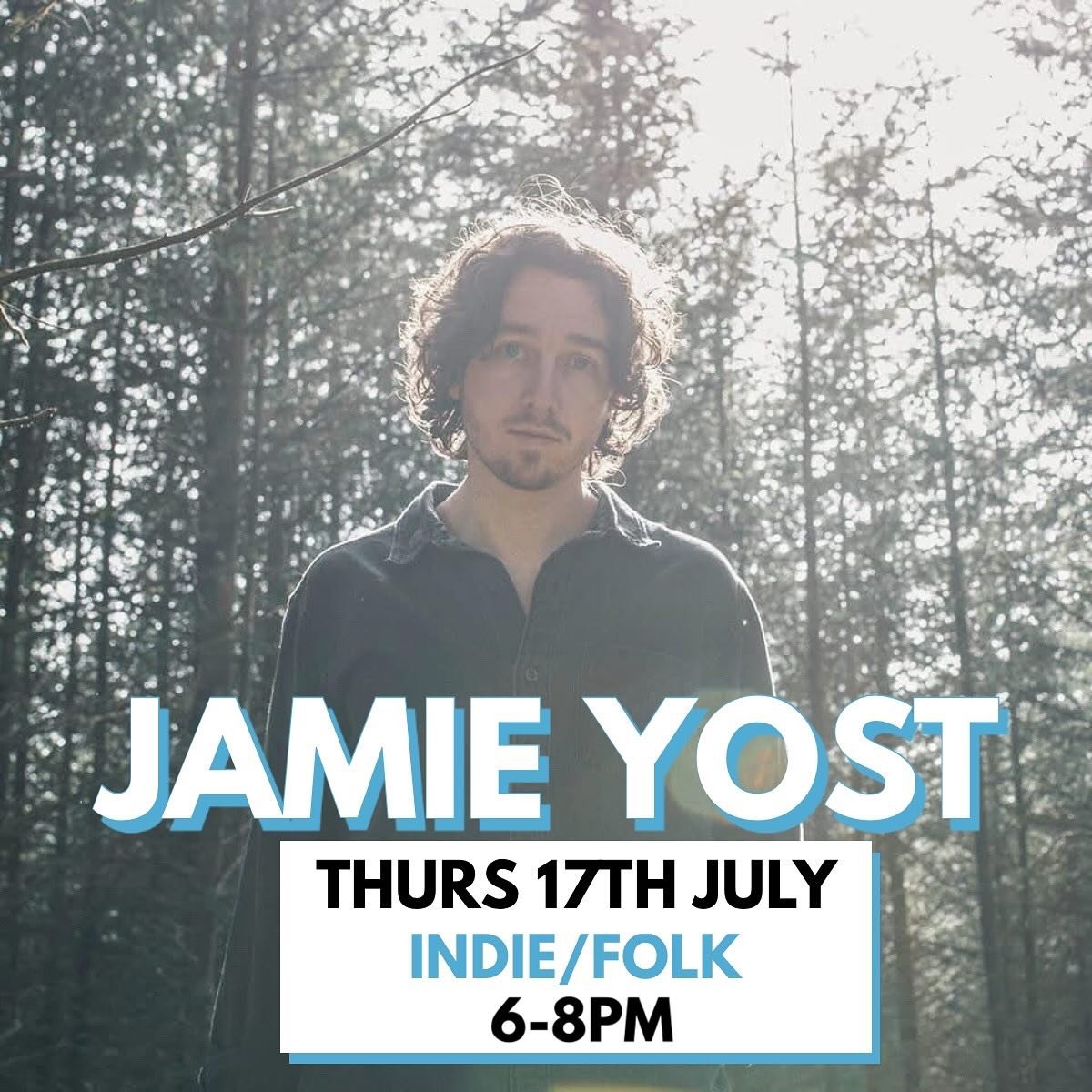 ๐ถLIVE MUSIC THIS THURSDAY 6PM๐ถ
South West, UK based singer-songwriter Jamie Yost deft ability to craft songs became apparent with the success of his 2018single “Runaway” with over 300,000 streams online. Raised in Devon Yost’s mu