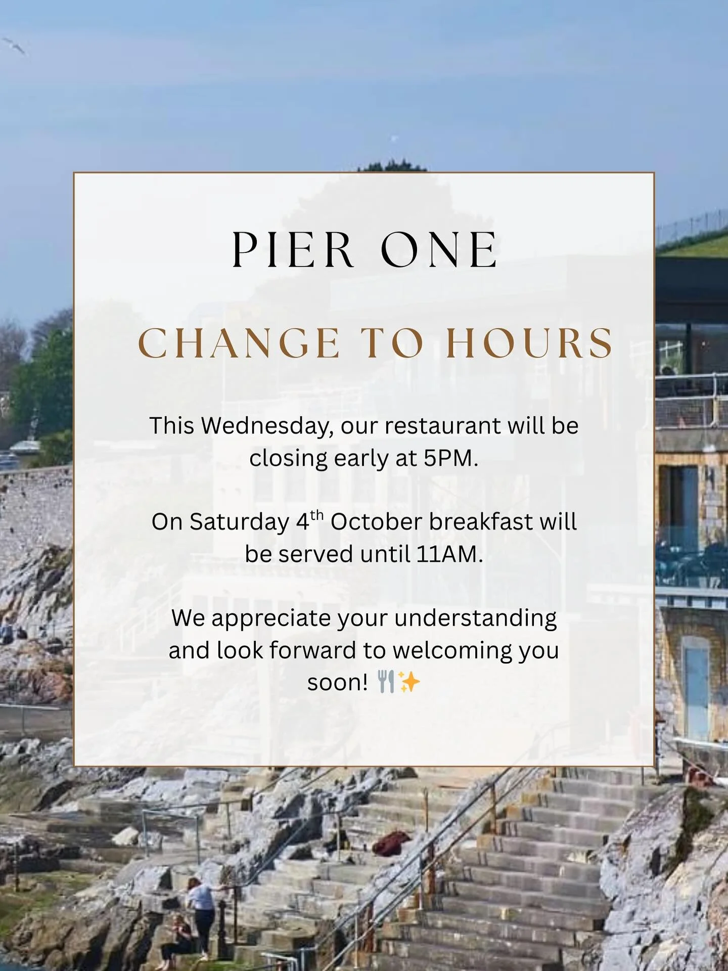 ⏰ Slight Change to Our Opening Hours This Week ⏰