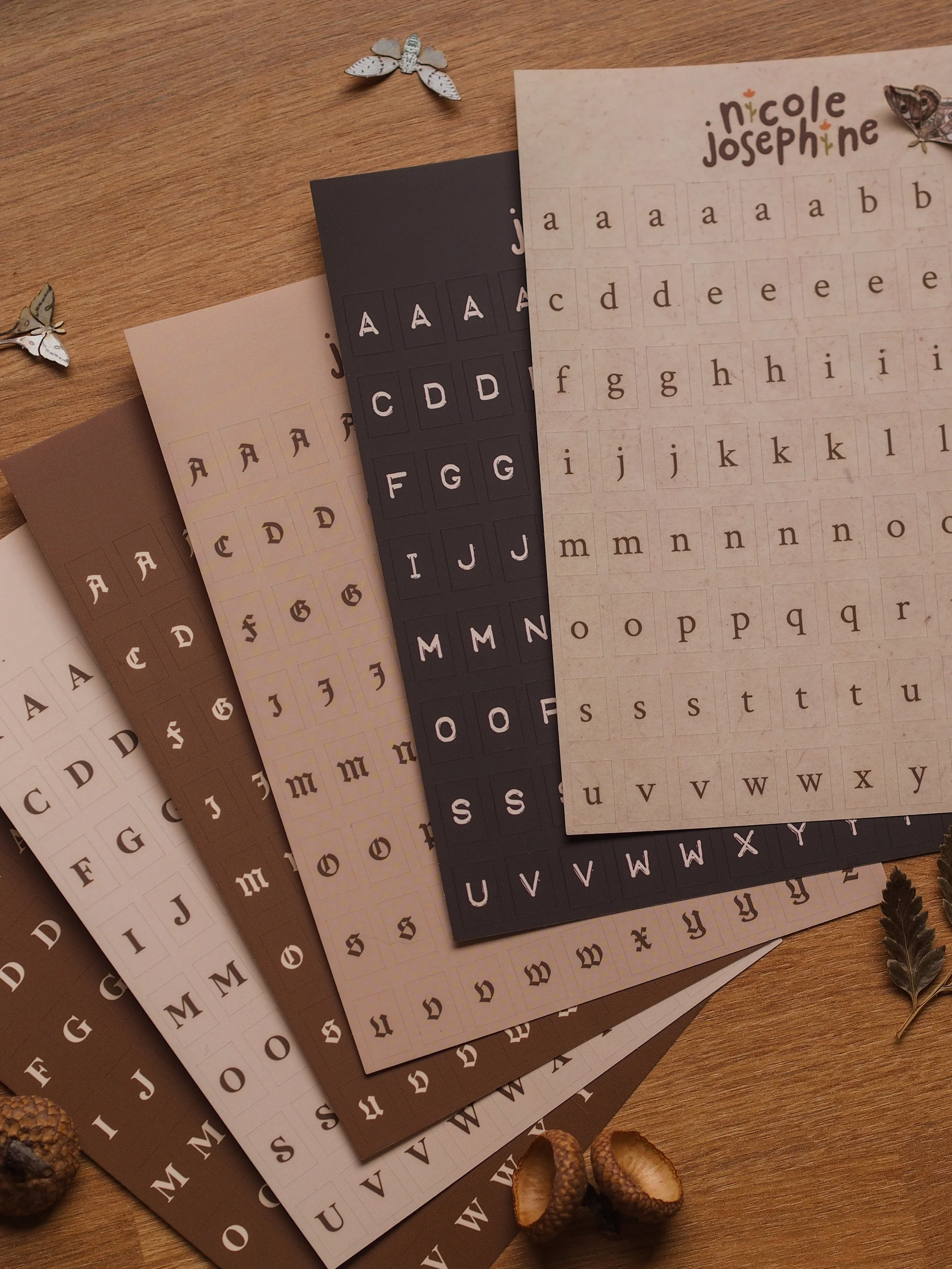 Letter Sticker Sheets