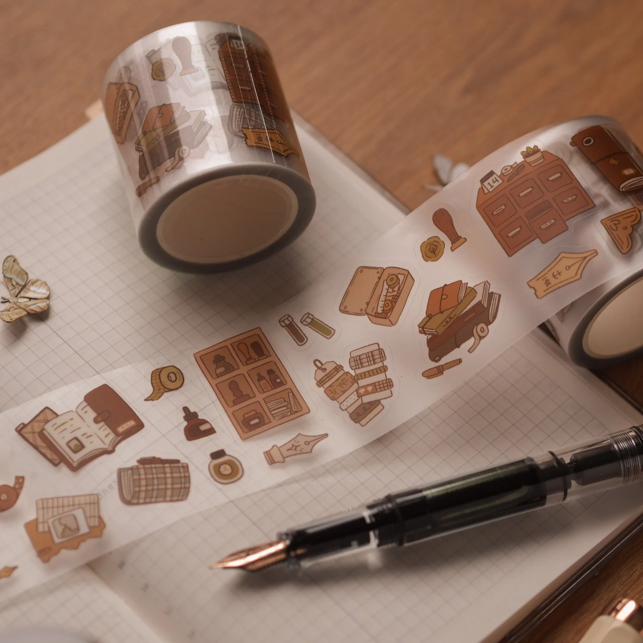 On My Desk PET Sticker Roll