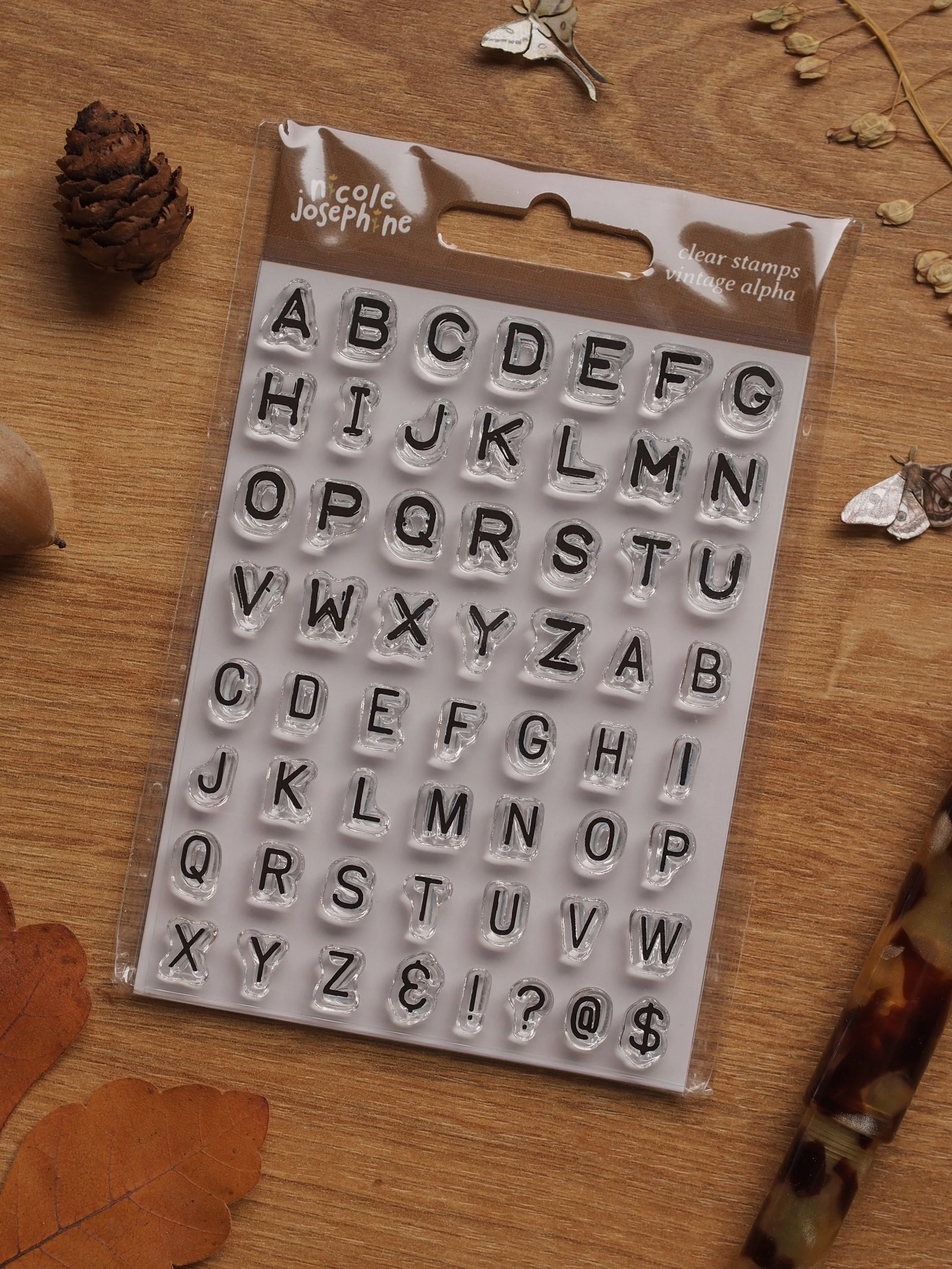 Vintage Mini Clear Stamp Set