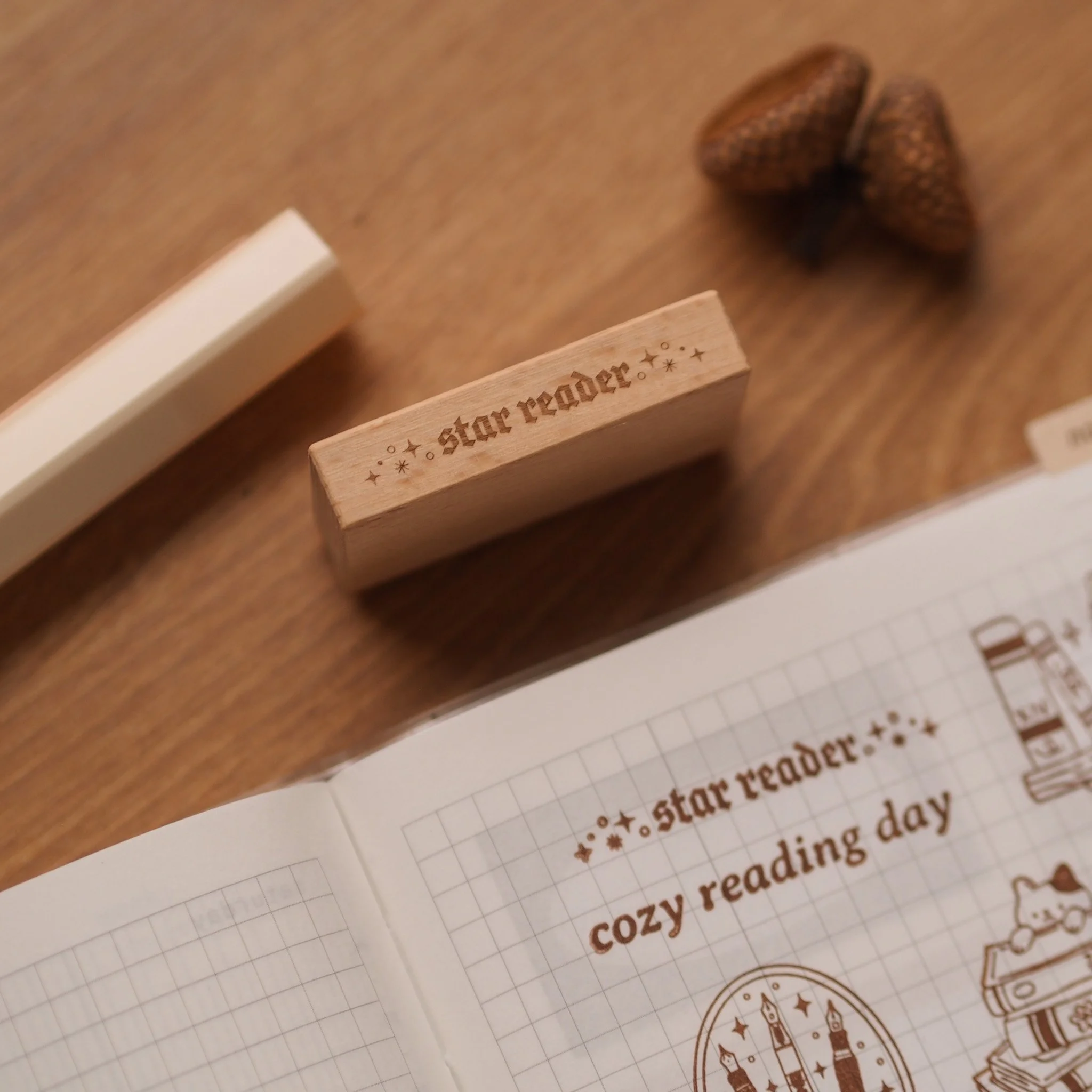 Star Reader Wooden Stamp