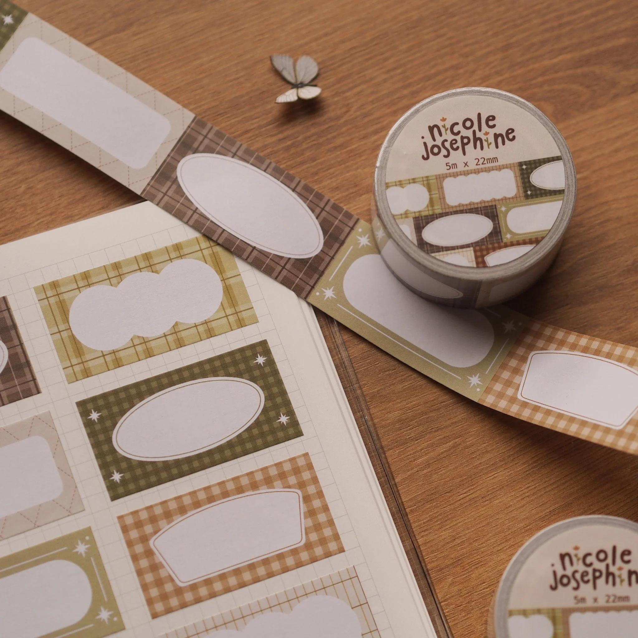 Pattern Memo Sticker Roll