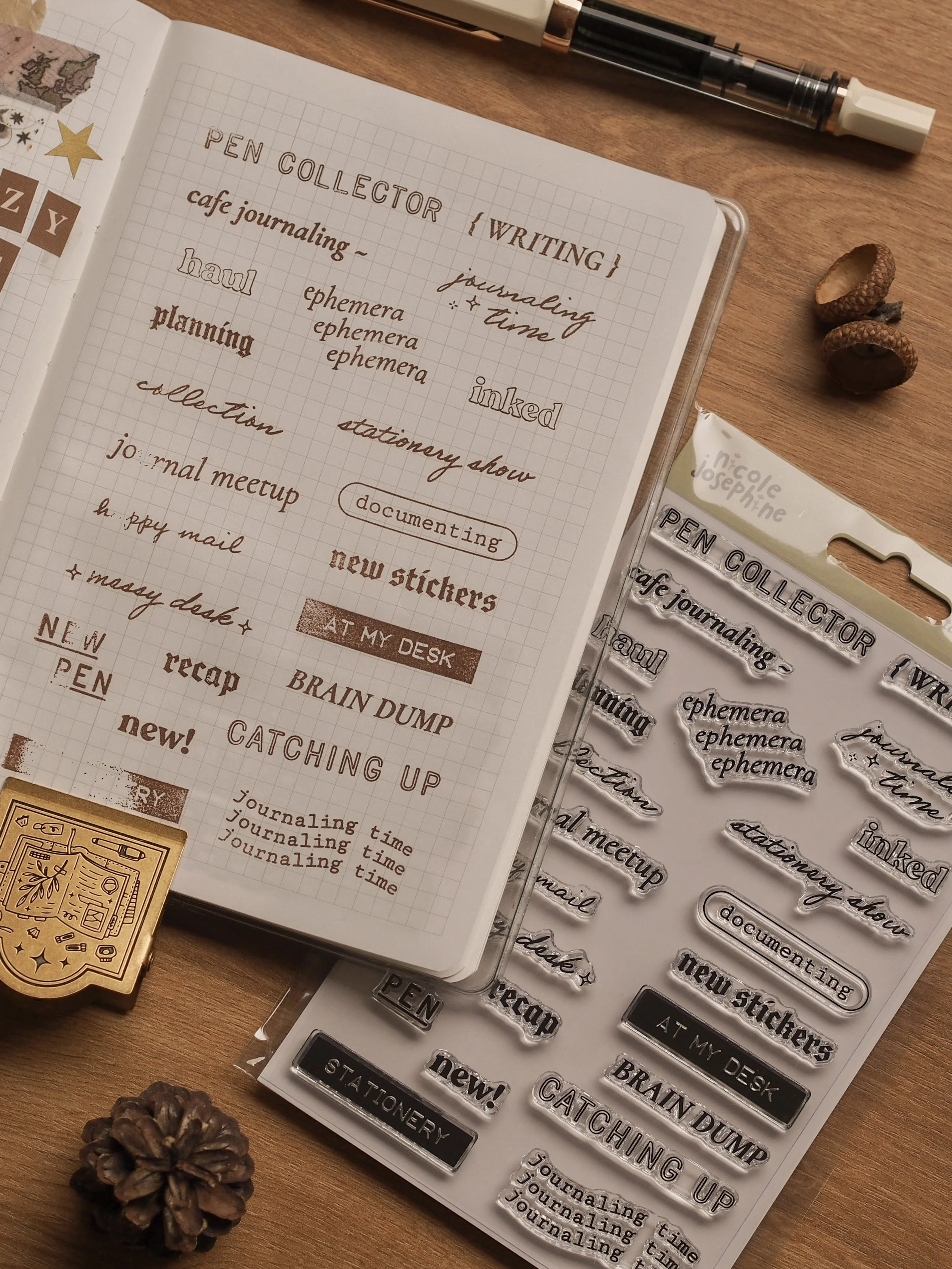 Stationery Phrases Clear Stamp Set