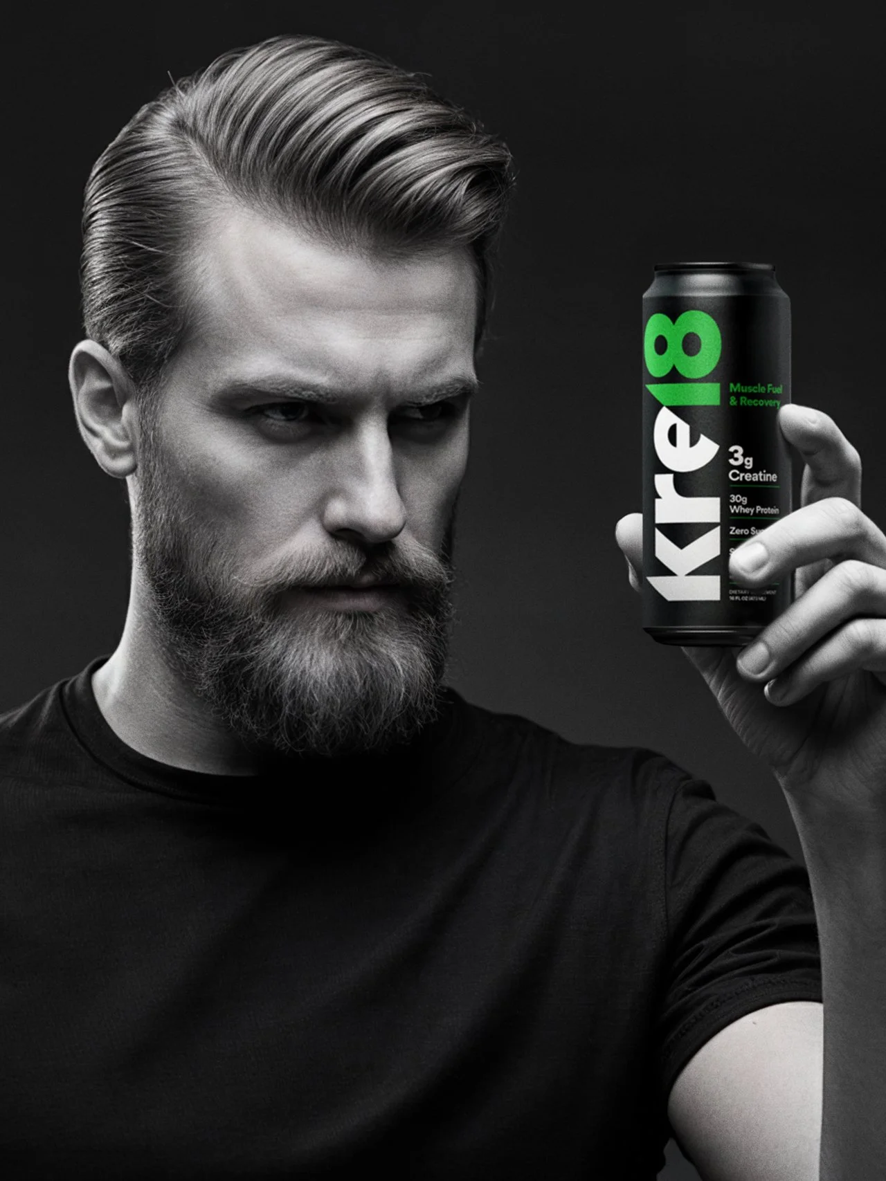 Born as the world&rsquo;s first ready-to-drink creatine, Kre18 packed a food-tech revolution into a can, but its brand told no such story. What began as a request for #packagingdesign evolved into a complete transformation: from generic supplement st