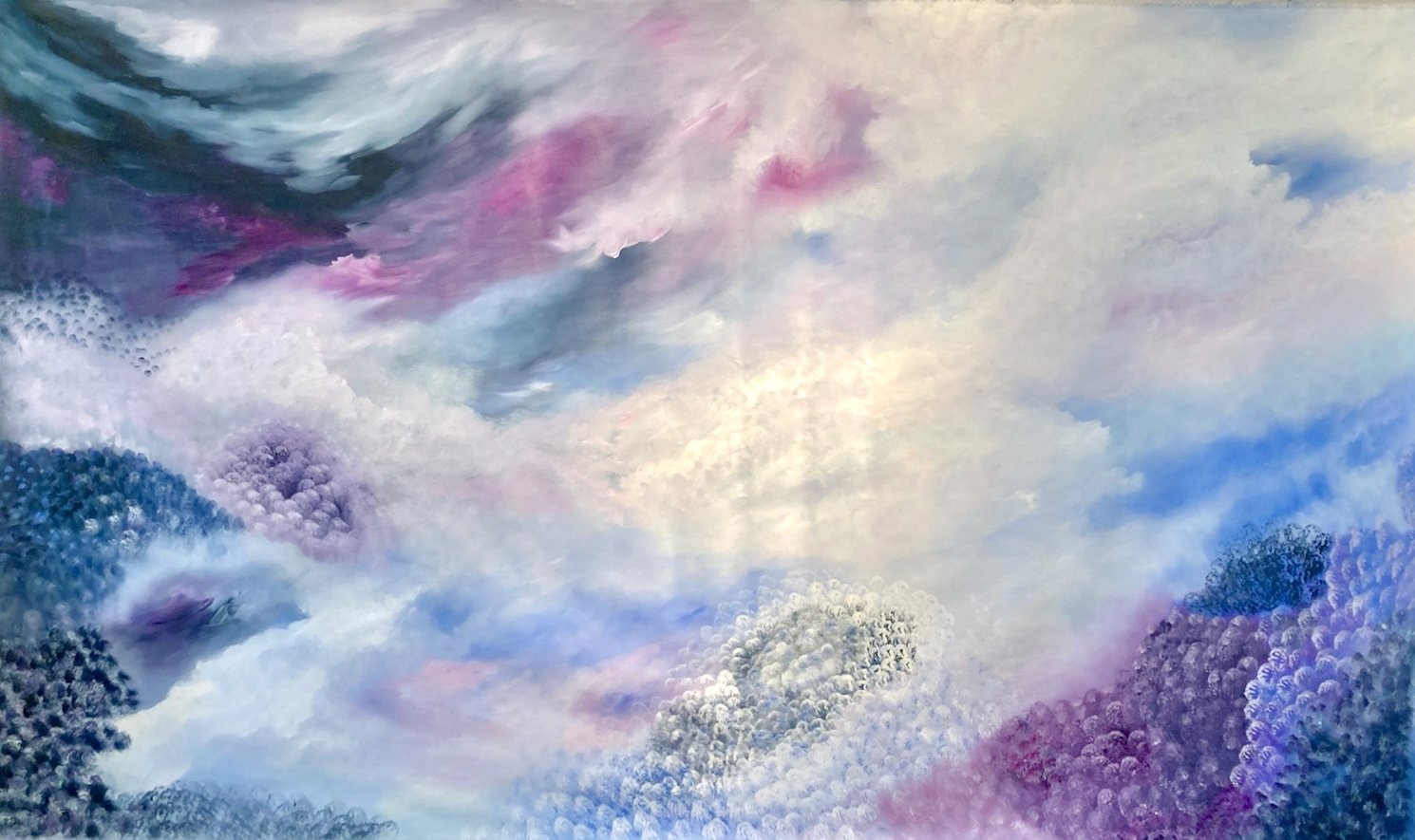 Wonderland, Oil painting on canvas, 60" x 100"