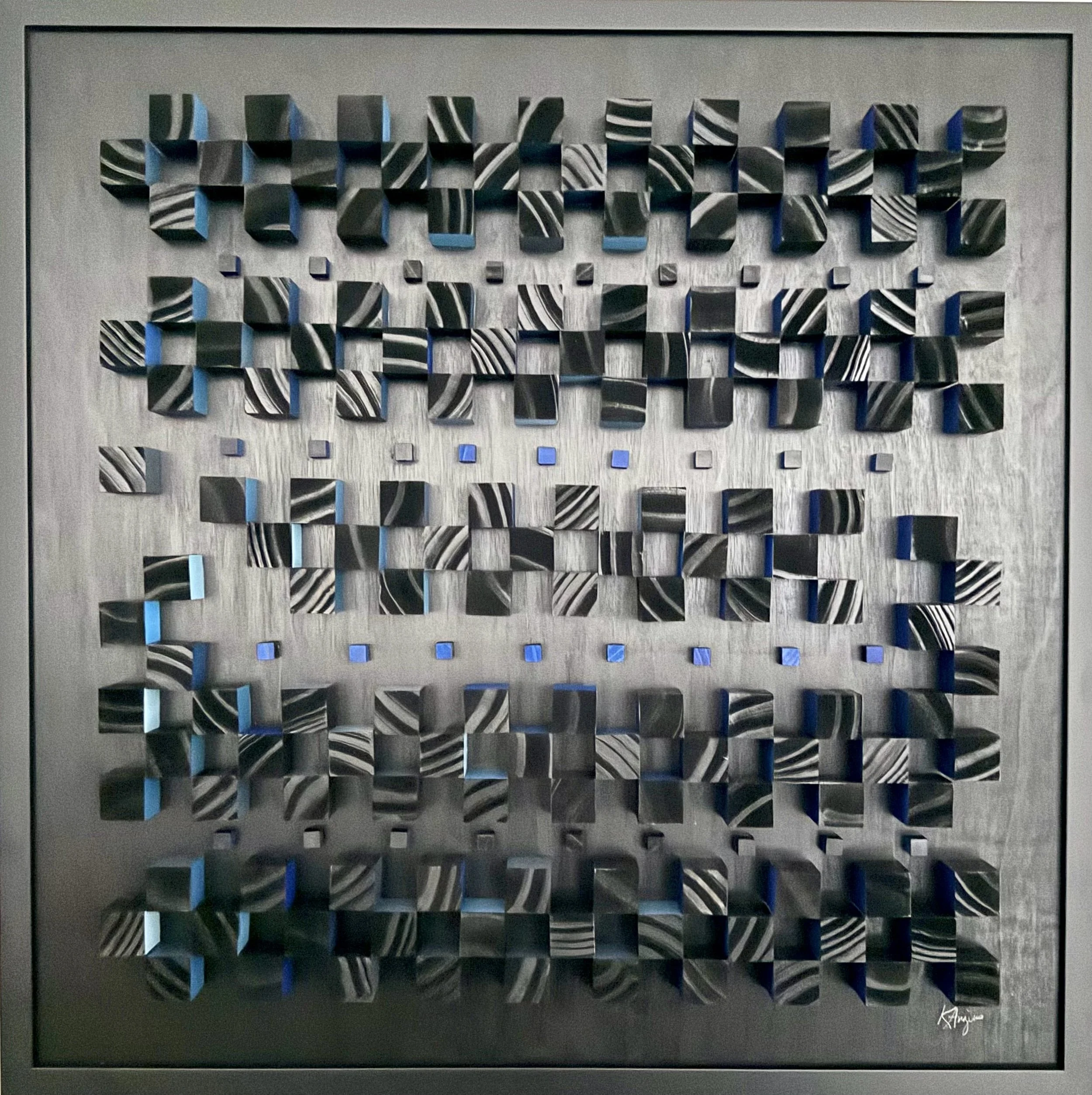 Dispersal Study 2, Painted Birchwood, 30" x 30"   Price upon request