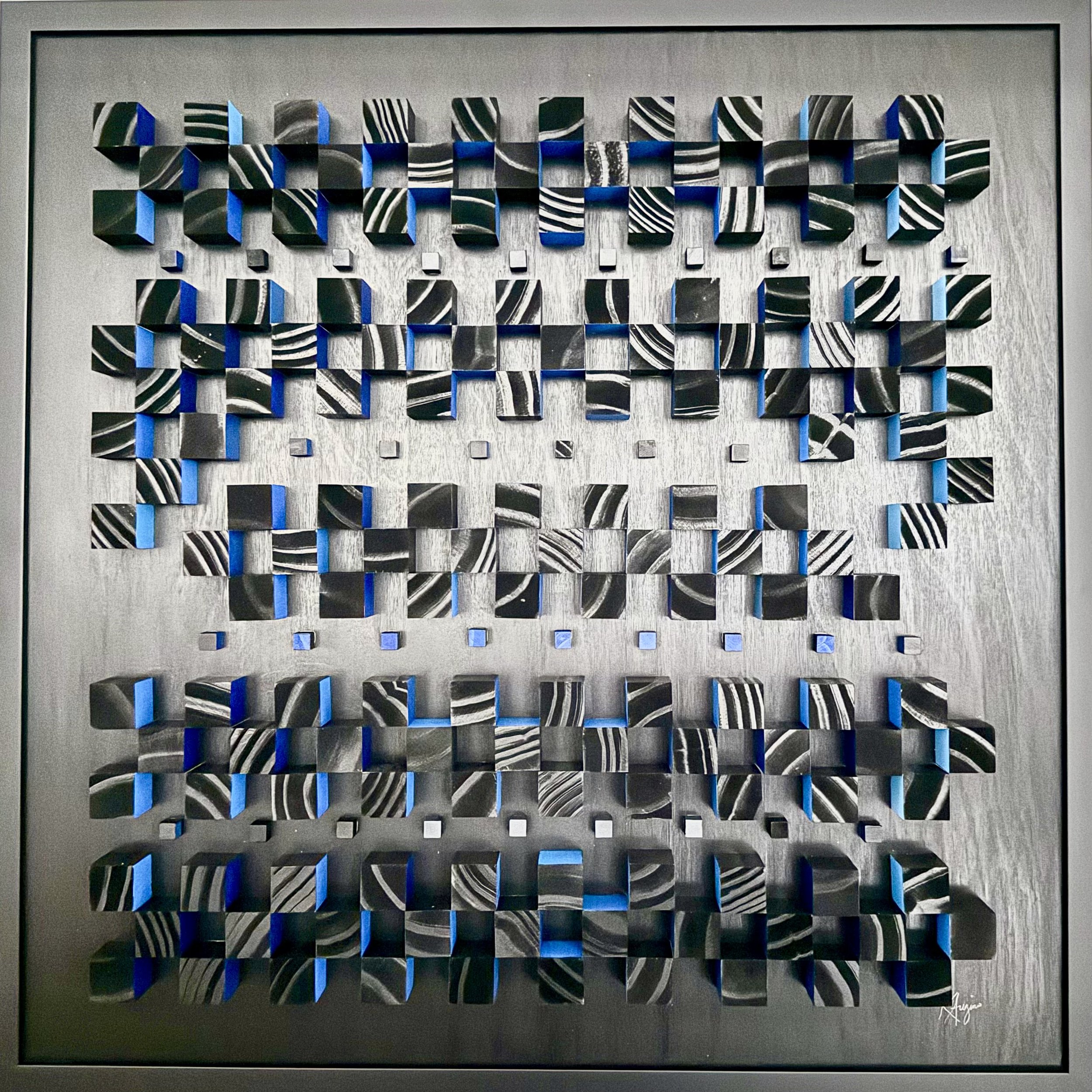 Dispersal Study 3, Painted Birchwood, 30" x 30"   Price upon request