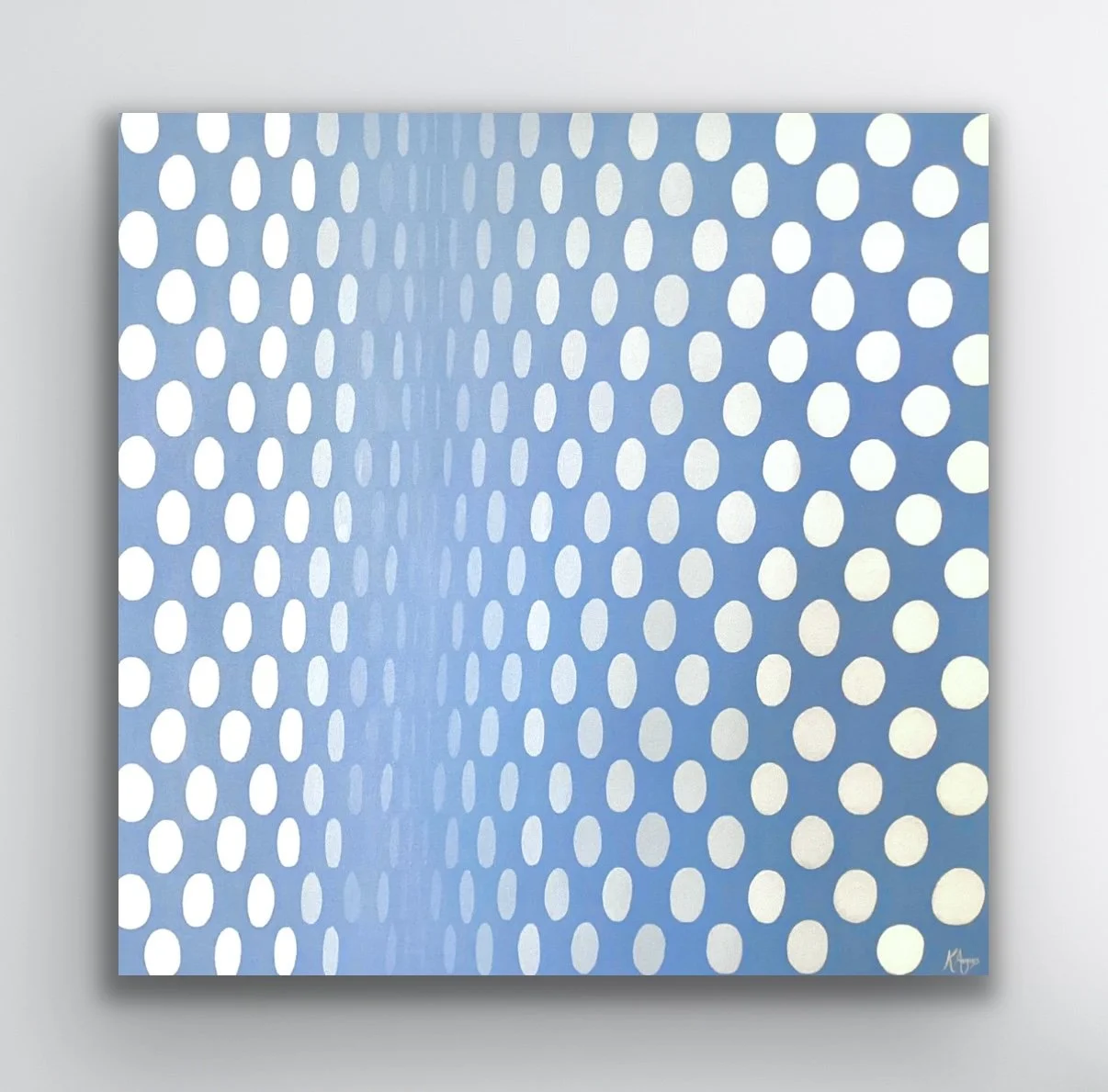 Karma Blue, Oil painting, 30" x 30" 