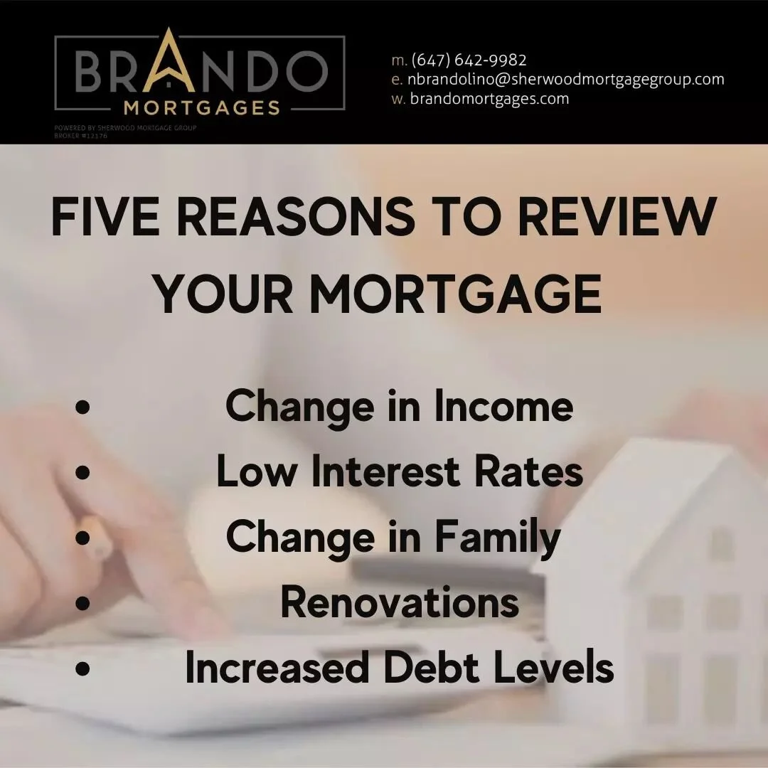 It's never a bad time to review your mortgage and finances.... Contact us to see how we can help!
.
.
Nick Brandolino
Mortgage Agent
Sherwood Mortgage Group License #12176
Nbrandolino@sherwoodmortgagegroup.com
Brandomortgages.com
#mortgage #interestr