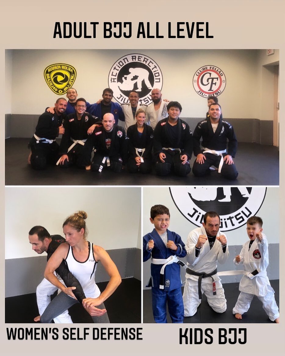 JIU-JITSU CLASS IS IN SESSION! 
Action Reaction recently opened its doors at our new location and is welcoming new students of all ages and abilities. 

Classes to check out include: 

1. Adult Jiu-Jitsu. Whether you want to try a new sport, build yo