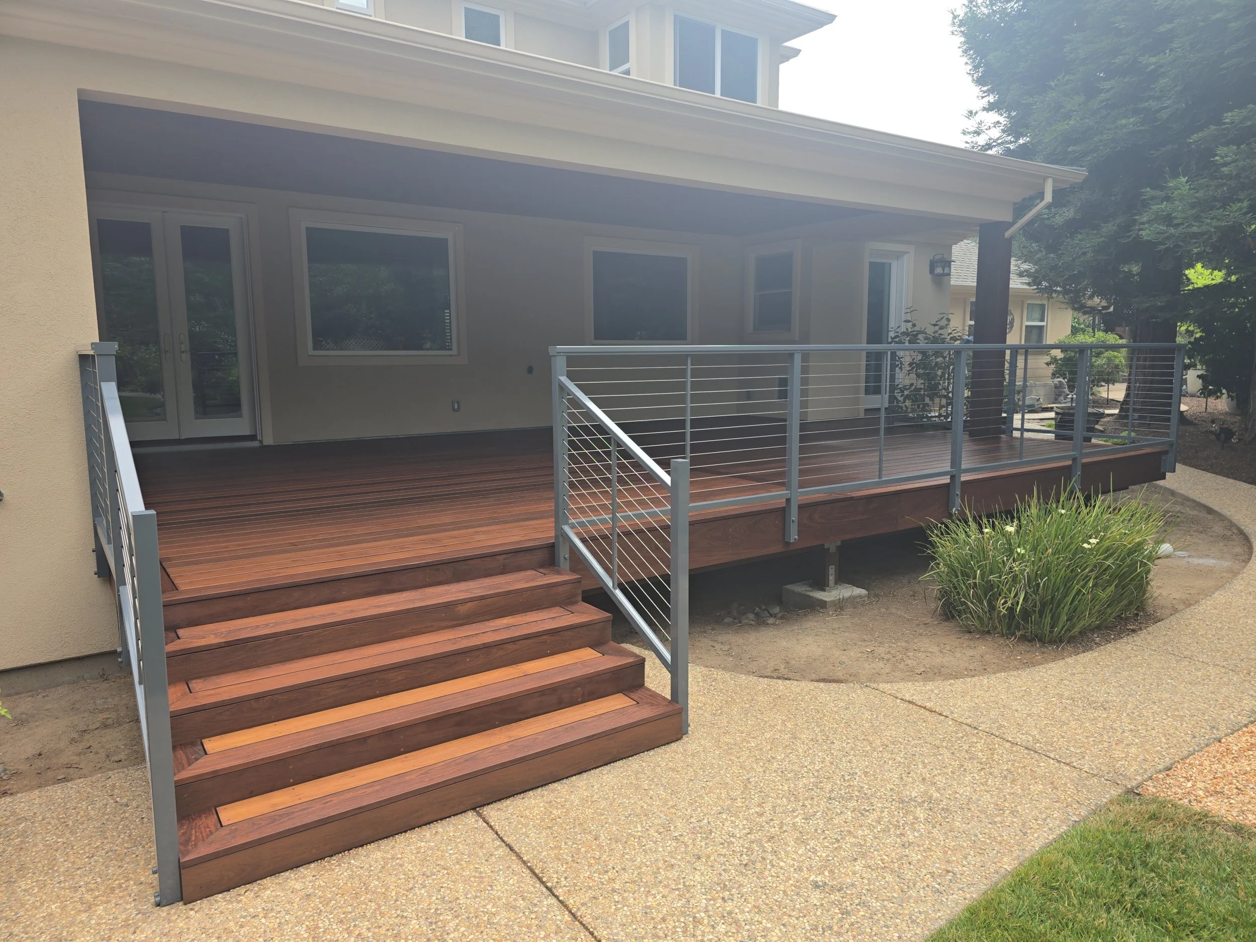 Ipe deck and Feeney cable railing