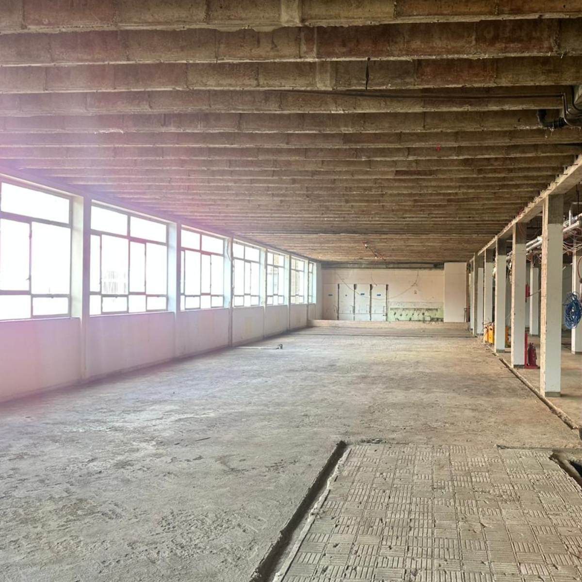 University of Bedfordshire space stripped-out.