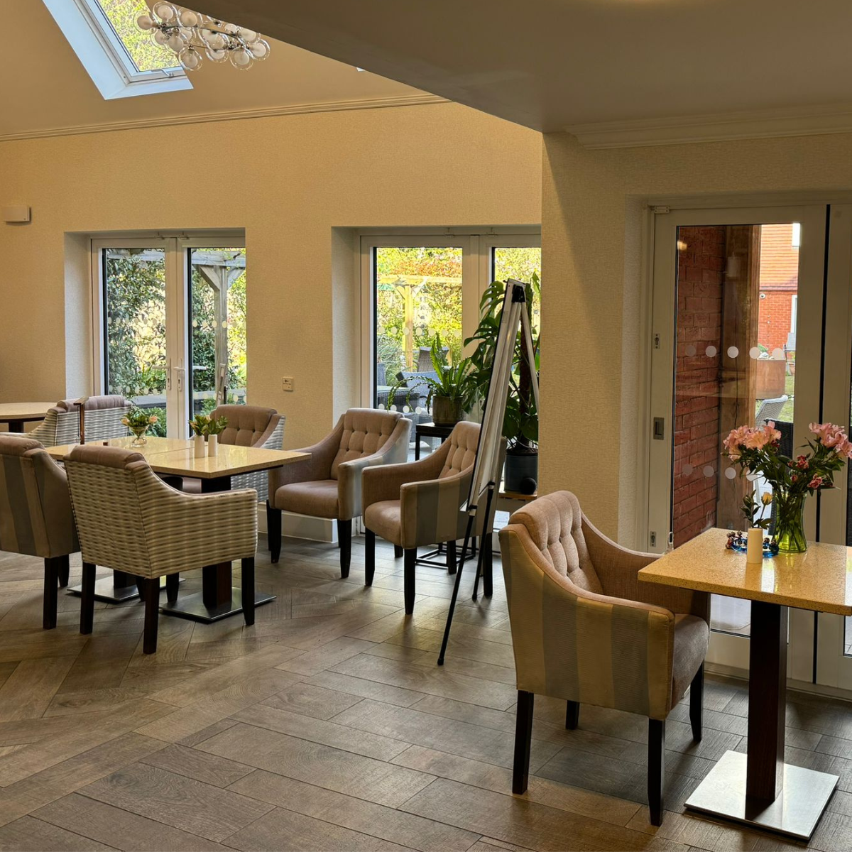 Care home seating area.