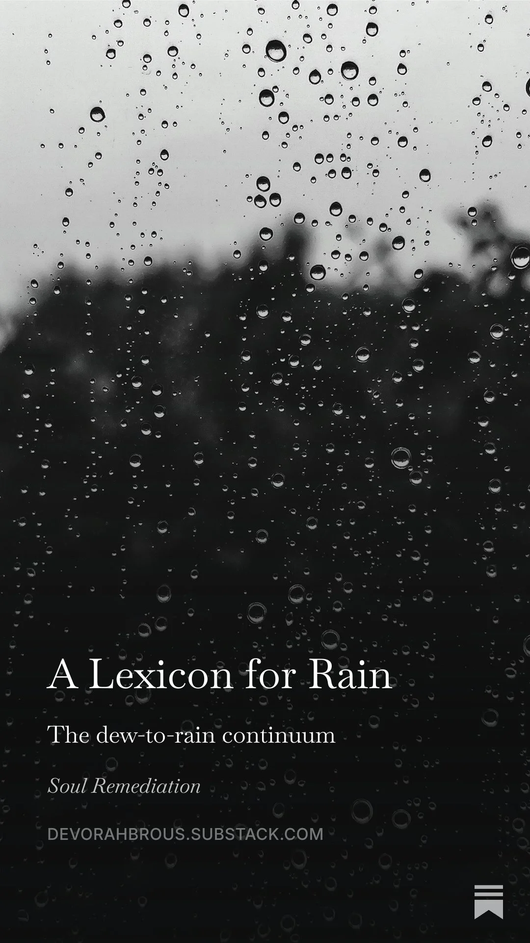 A Lexicon: From Dew-to-Rain