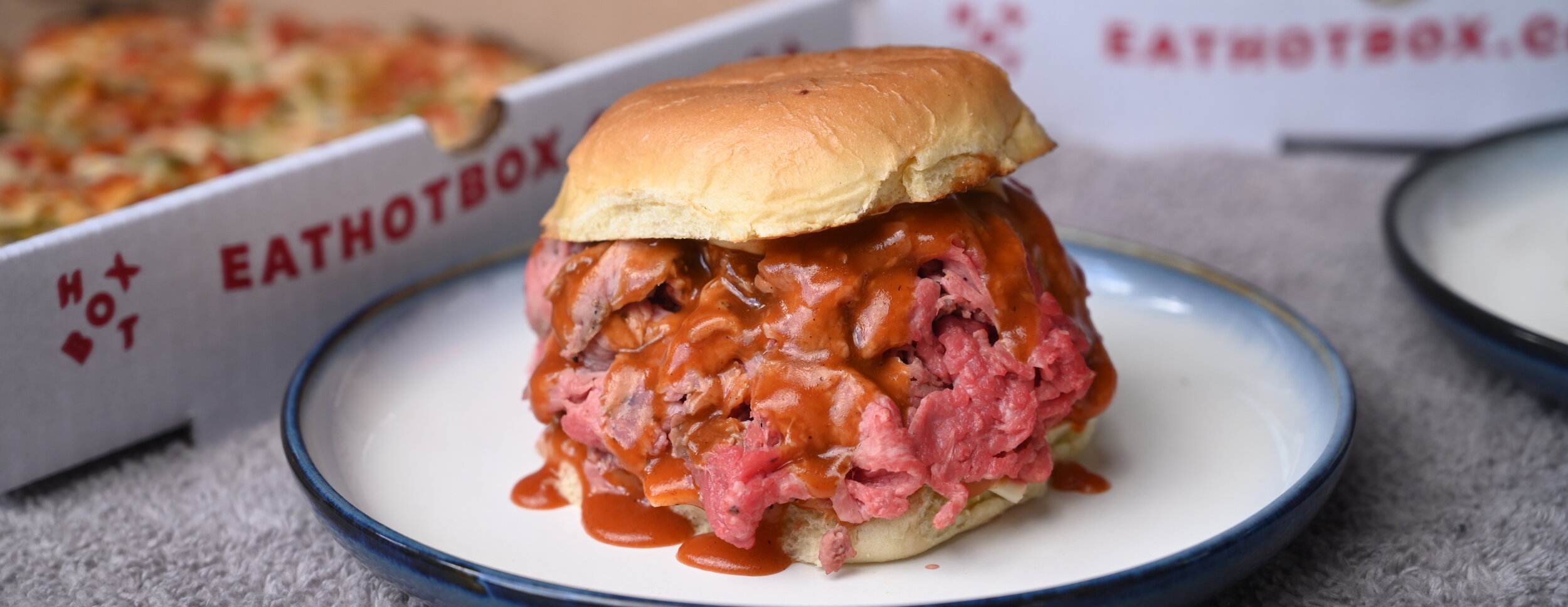 North Shore Roast Beef and South Shore Bar Pizza Hot Box