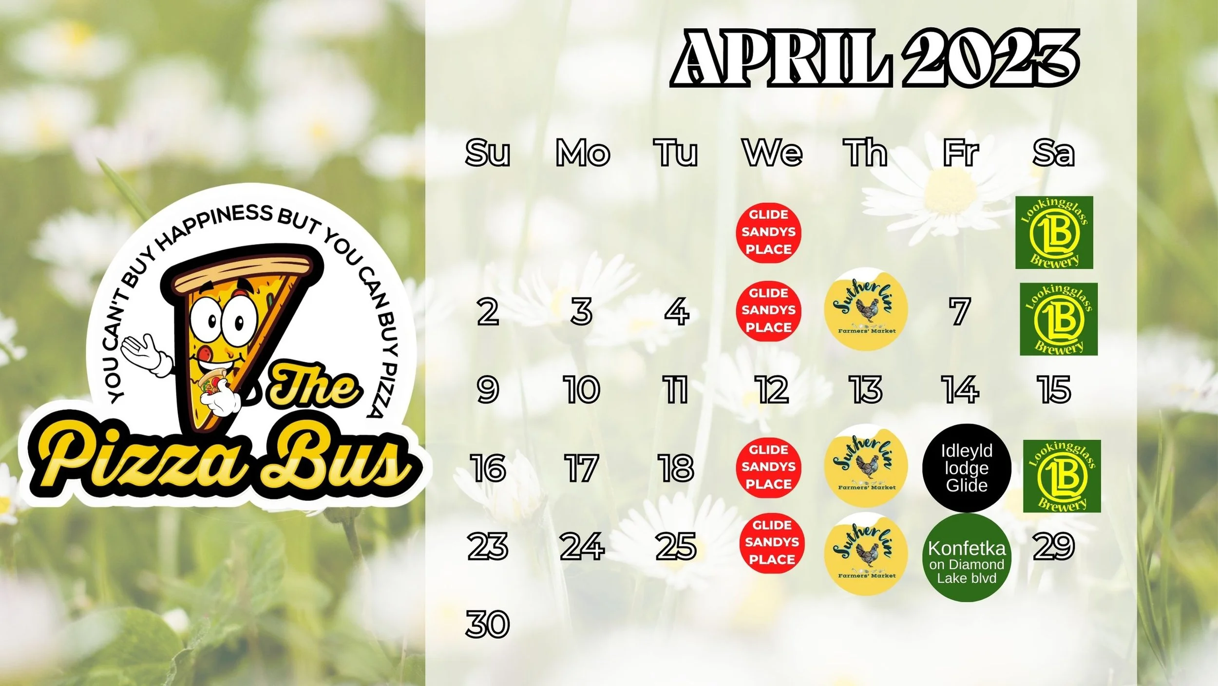 Monthly Schedule — Pizza Rovers