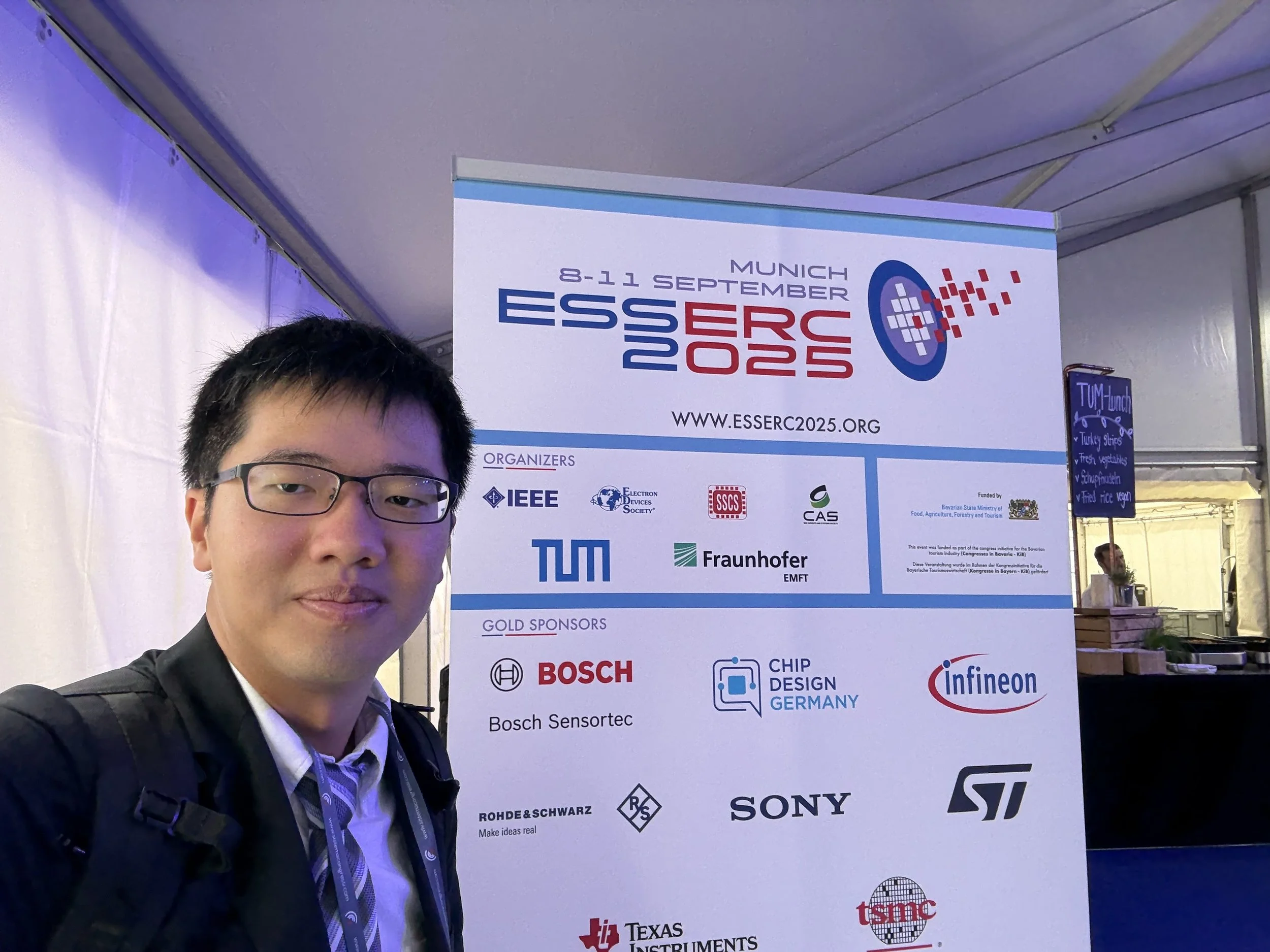 Chun-Yen presents at ESSERC 2025