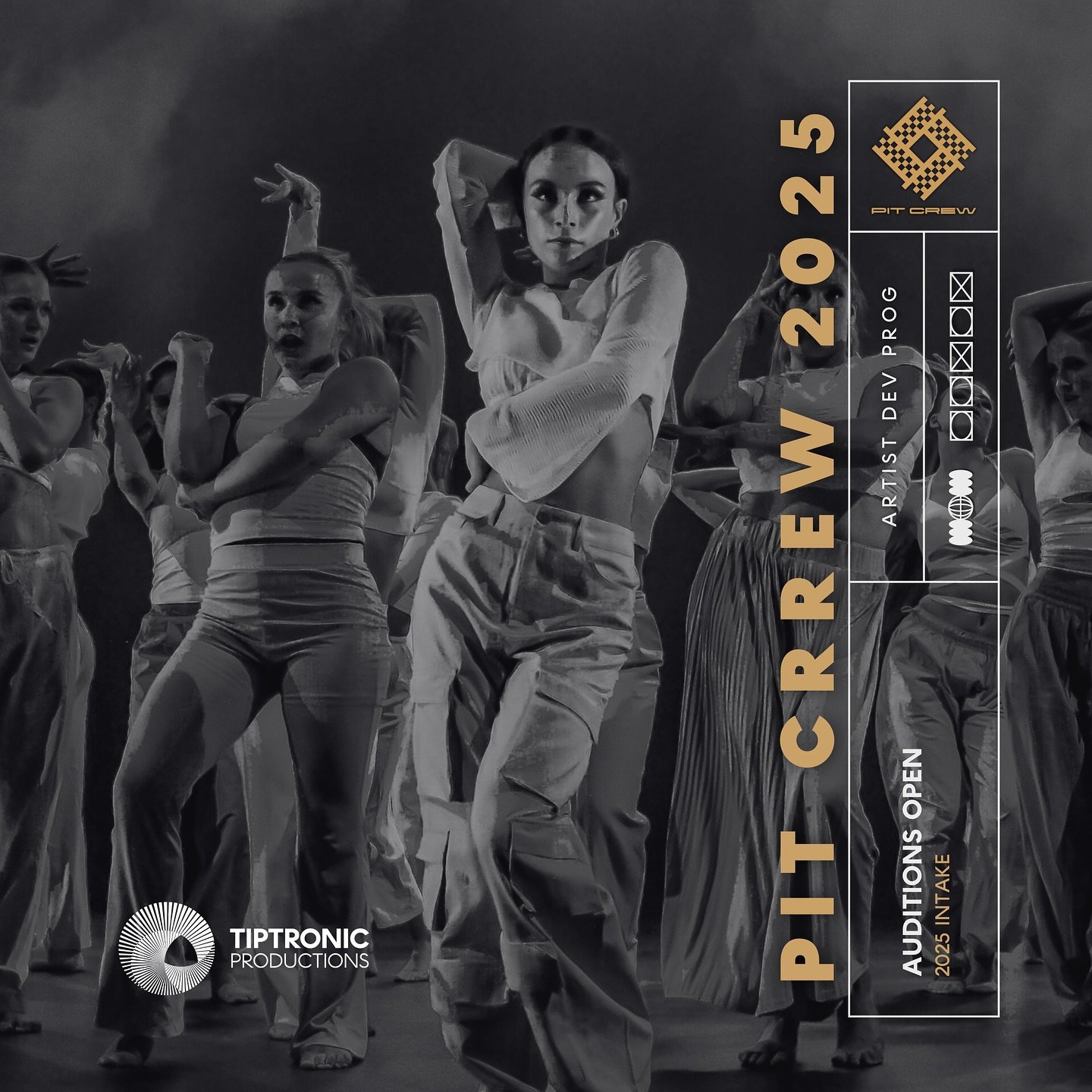 AUDITIONS FOR PIT CREW 2025 ARE LIVE! 🔥

Tiptronic Productions is excited to be venturing into our fifth year of the ever growing and successful programme, PIT CREW. 

Led by choreographer, @quinnannemans , PIT (Professionals in Training) CREW is de