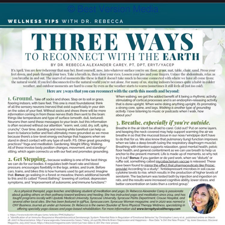 Thanks again for the opportunity, Neighbors of Skaneatles! If you&rsquo;re a resident in Skan you may receive one of these to your home. I love that wellness and health is important enough to be included in this publication.
&bull;
Did you know: we c