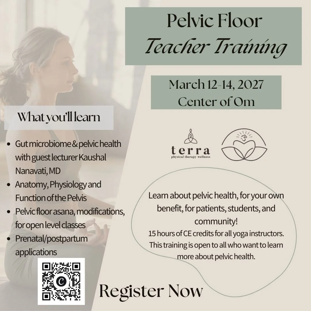 March 2027 - TERRA YOGA 15-Hour Pelvic Floor Yoga Teacher Training