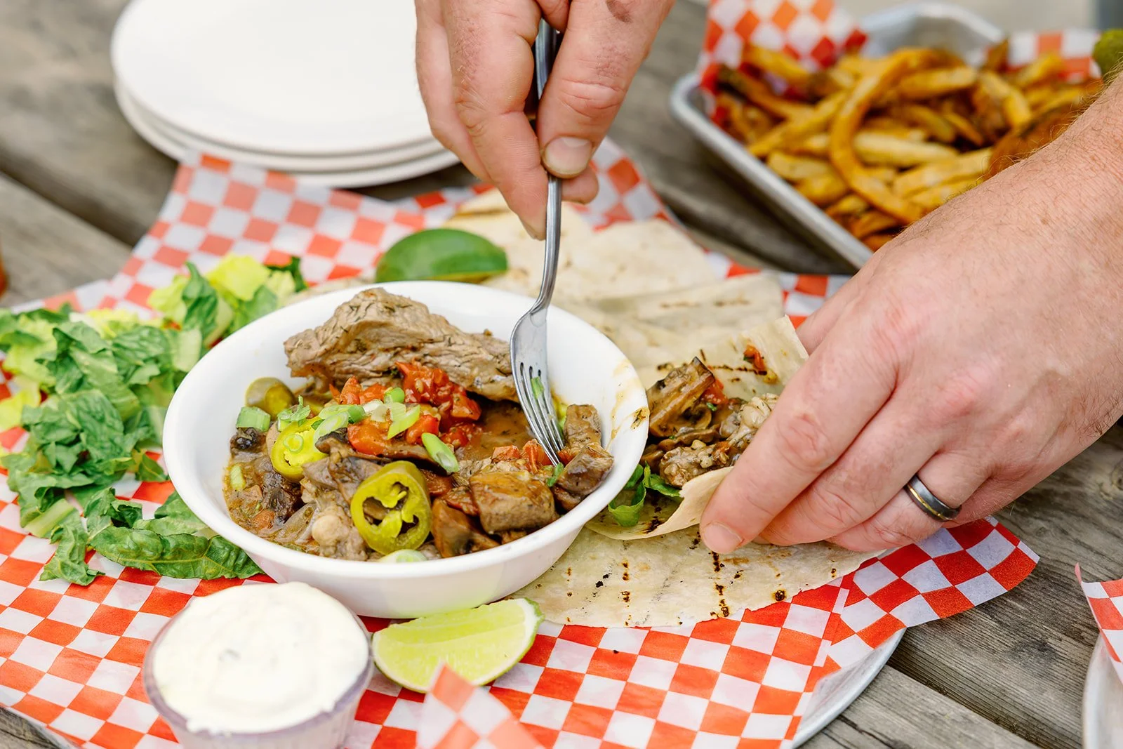 An image of food from El Gringo's food truck