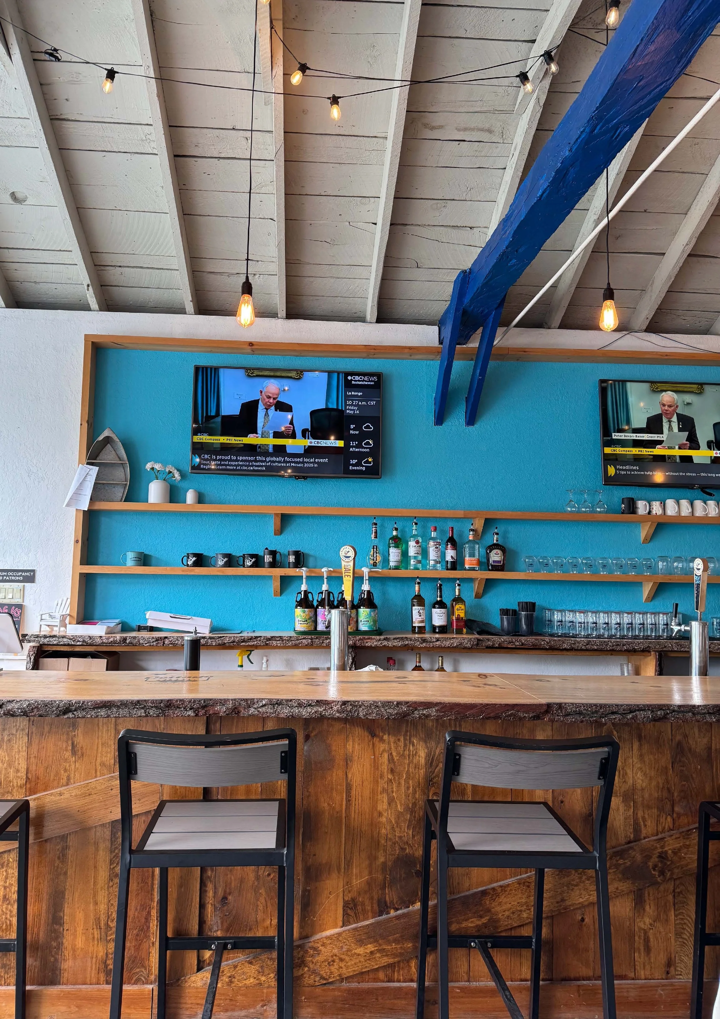 an image of an event space at Clear Lake Distillery