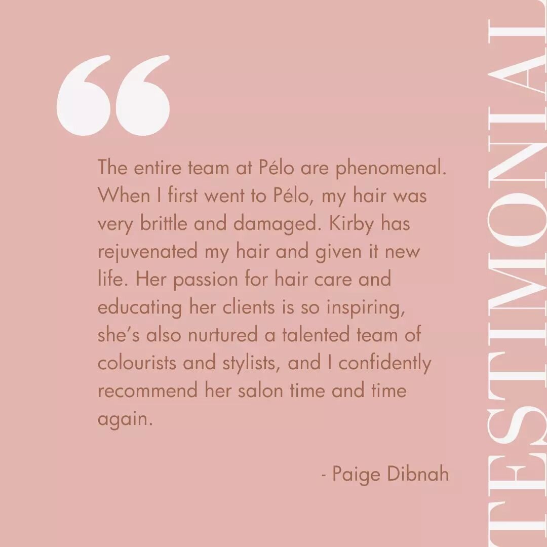 So much love for our clients 🙏🏼🫶🏼 @paige_dibnah 
​If you would like to leave us a review, jump onto our P&eacute;lo by Lago Google Business or Facebook Page. We love hearing your feedback 🤍 #pelobylago