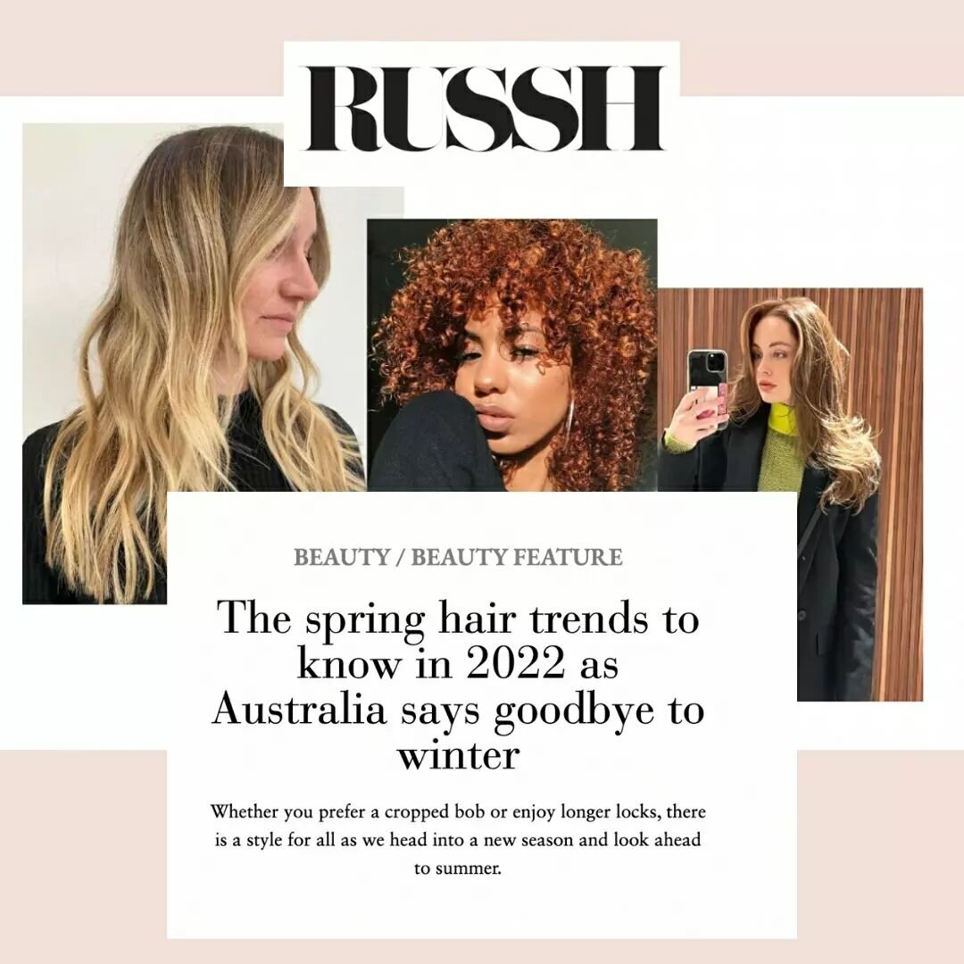 Spring has officially sprung and we couldn't be more excited for warmer weather, longer days, and fresh spring hair vibes 🌼&nbsp; @kirbylagohair shares spring hair trends for 2022 with @rushhmagazine&nbsp; - check out the full article via the link i